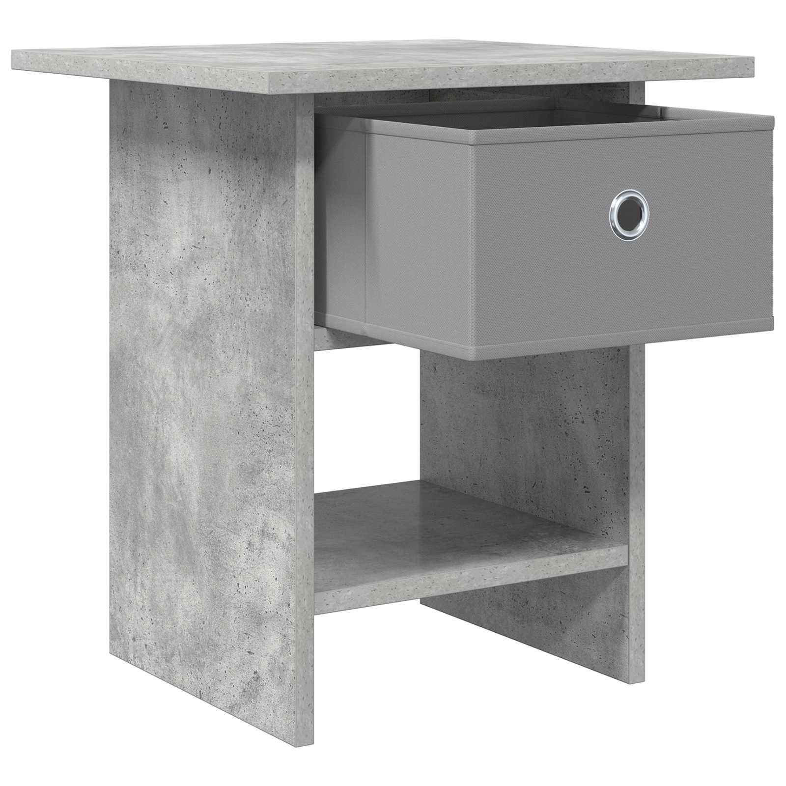 Nachtkastje 2 pcs Beton Grijs 41 x 40 x 45 cm Bewerkt hout is nu te koop bij PeponiXL, paradijselijk wonen!