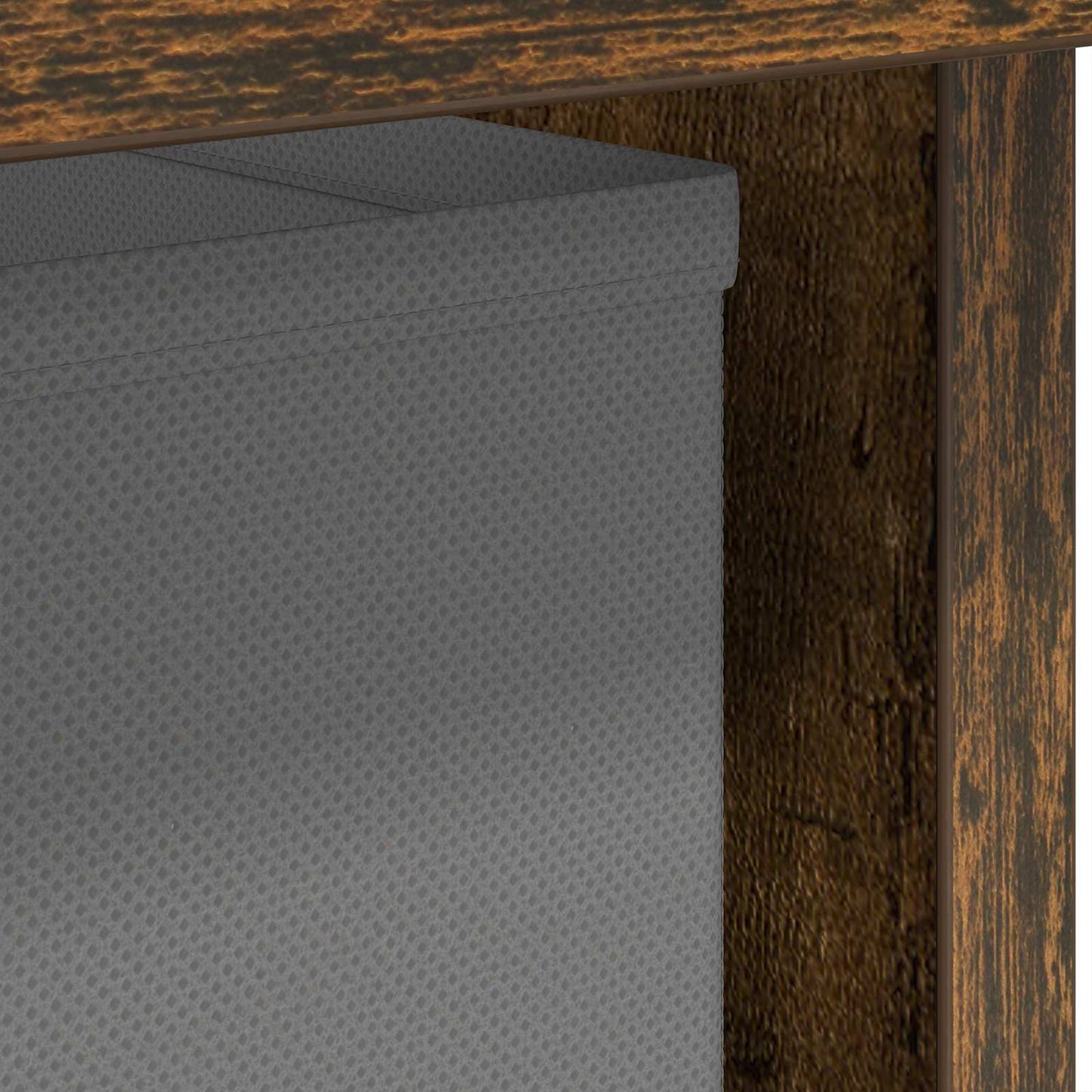 Nachtkastje 2 pcs Gerookt eiken 41 x 40 x 45 cm Bewerkt hout is nu te koop bij PeponiXL, paradijselijk wonen!