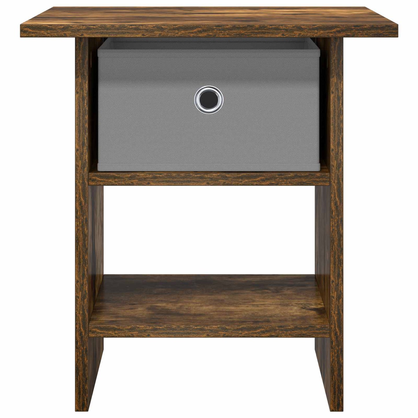 Nachtkastje 2 pcs Gerookt eiken 41 x 40 x 45 cm Bewerkt hout is nu te koop bij PeponiXL, paradijselijk wonen!