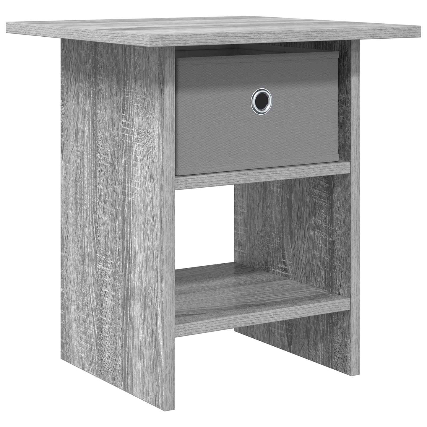 Nachtkastje met lade Grijs Sonoma 41 x 40 x 45 cm Bewerkt hout is nu te koop bij PeponiXL, paradijselijk wonen!