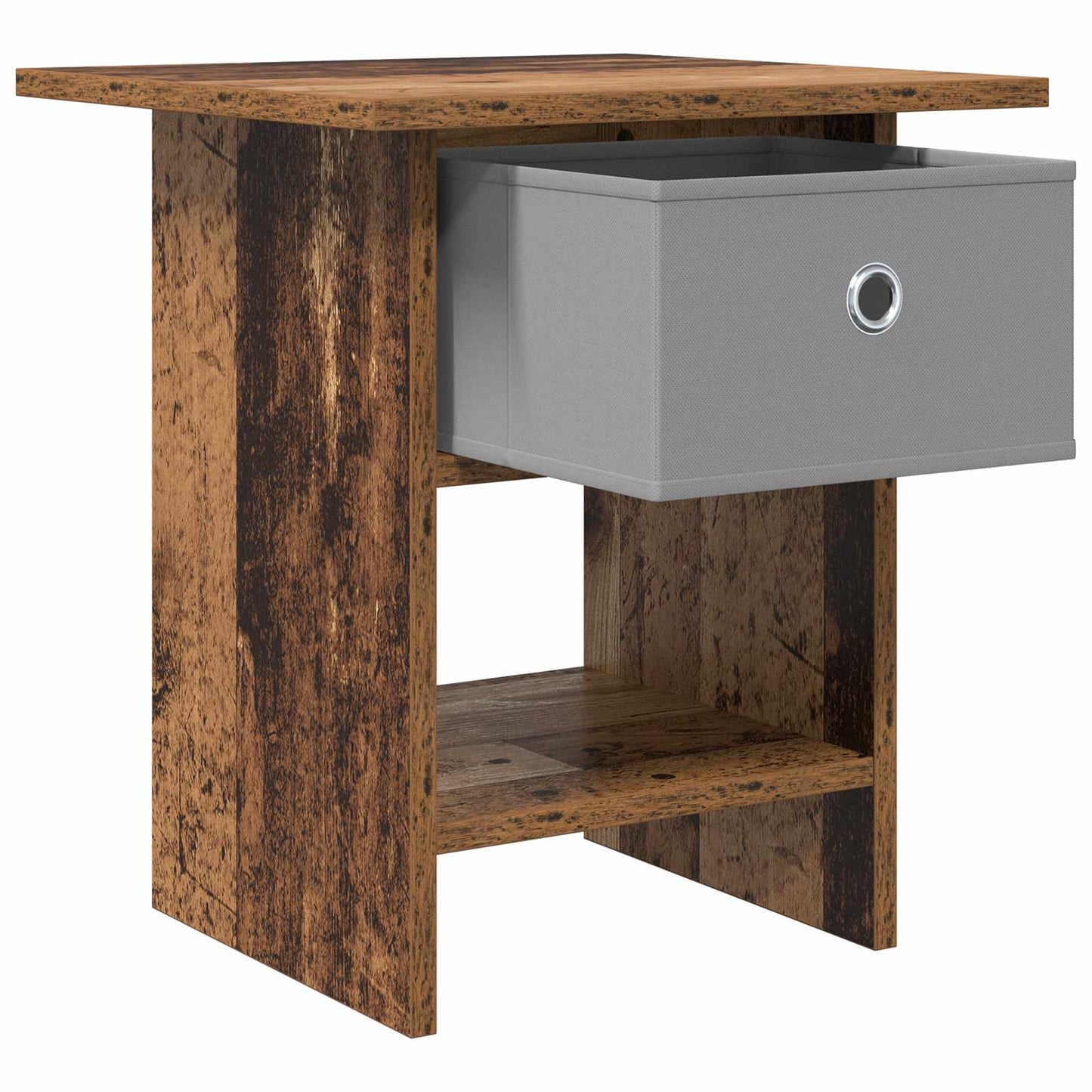 Nachtkastje met lade 2 pcs Oudhout 41 x 40 x 45 cm Bewerkt hout is nu te koop bij PeponiXL, paradijselijk wonen!