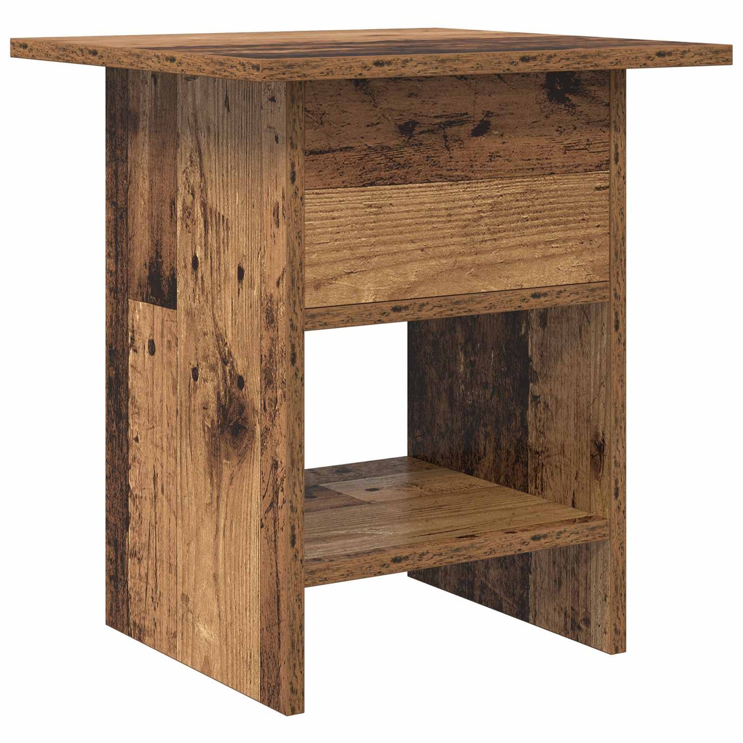 Nachtkastje met lade 2 pcs Oudhout 41 x 40 x 45 cm Bewerkt hout is nu te koop bij PeponiXL, paradijselijk wonen!