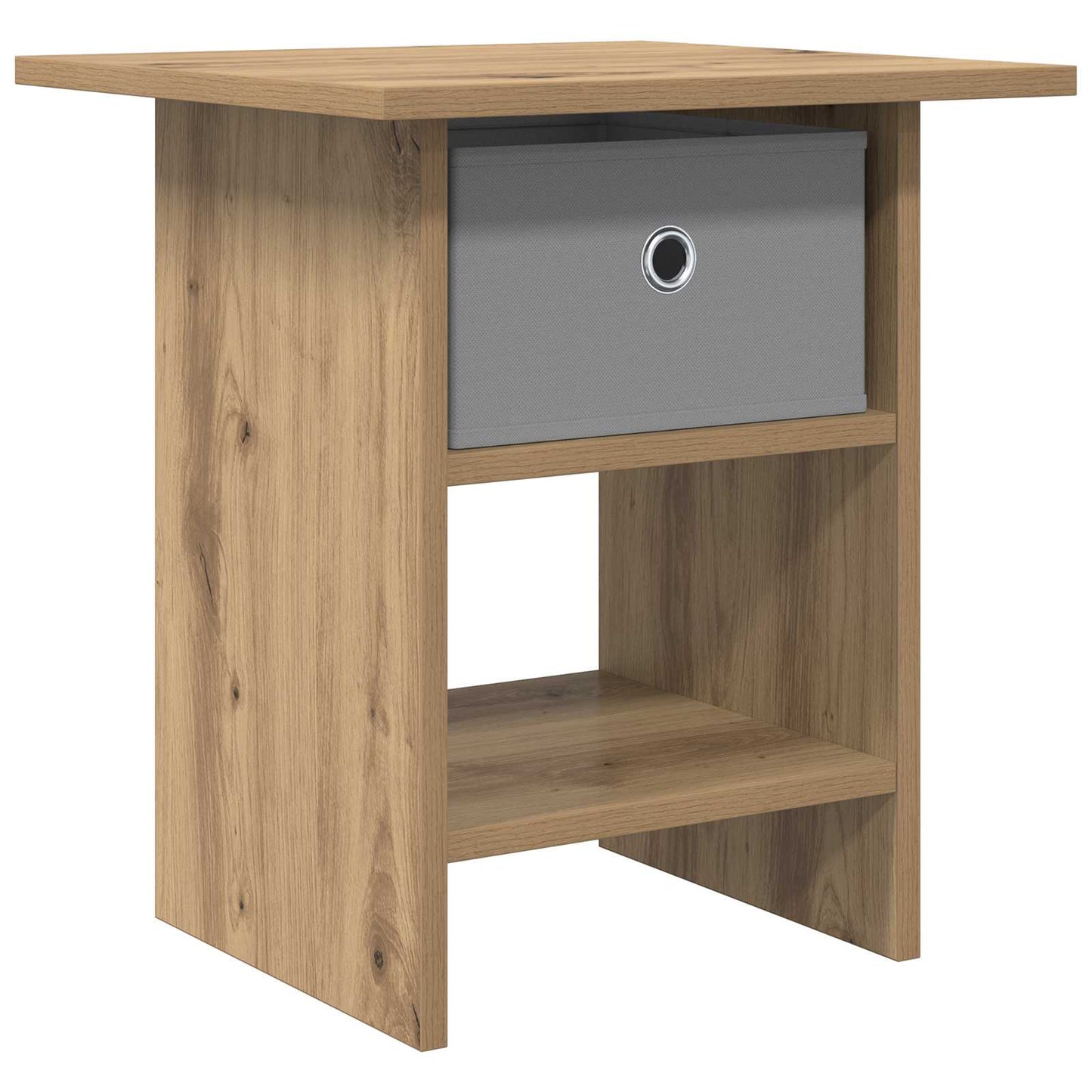 Nachtkastje met lade Artisan Eiken 41 x 40 x 45 cm Bewerkt hout is nu te koop bij PeponiXL, paradijselijk wonen!