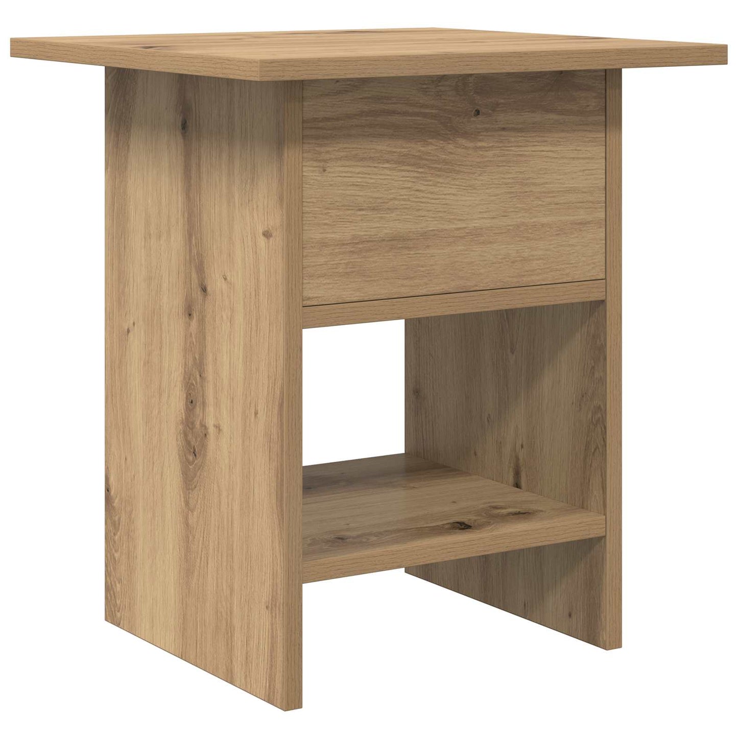 Nachtkastje met lade Artisan Eiken 41 x 40 x 45 cm Bewerkt hout is nu te koop bij PeponiXL, paradijselijk wonen!