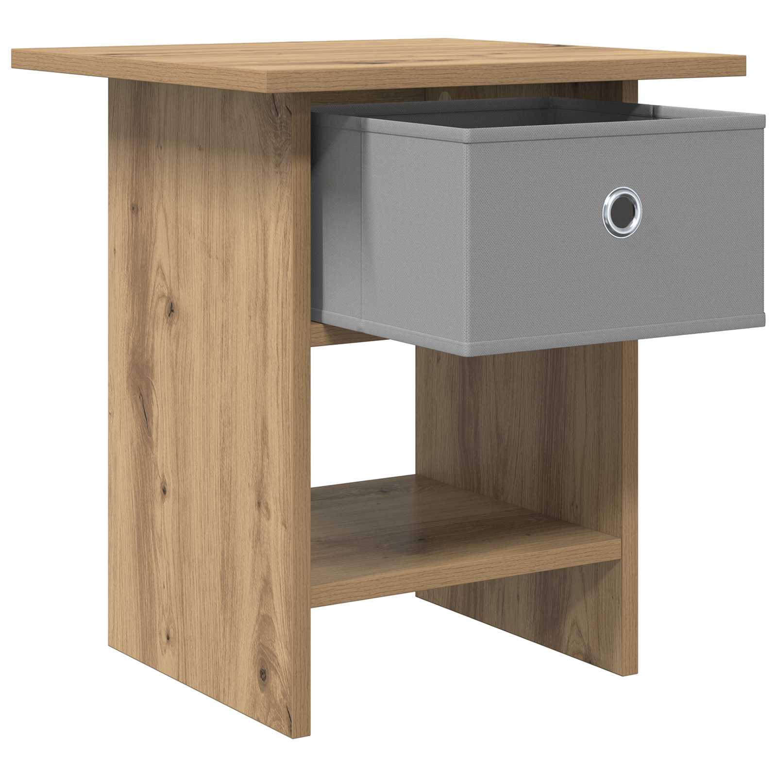 Nachtkastje 2 pcs Artisan Eiken 41 x 40 x 45 cm Bewerkt hout is nu te koop bij PeponiXL, paradijselijk wonen!
