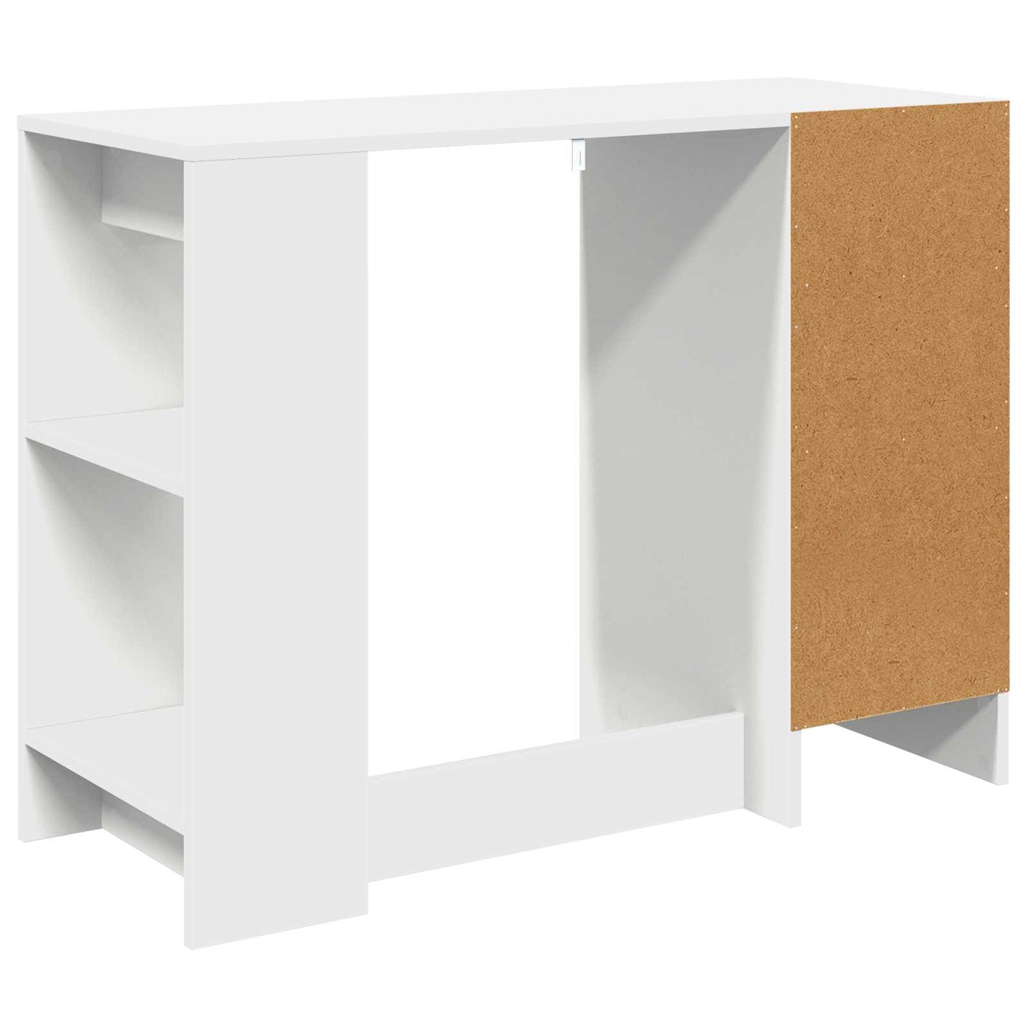 Bureau met lade met plank Wit 100 x 40 x 75 cm Bewerkt hout is nu te koop bij PeponiXL, paradijselijk wonen!