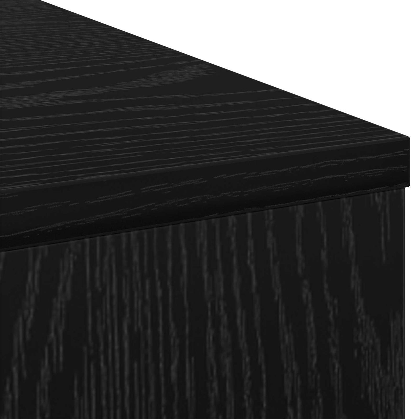 Bureau met lade Zwart Eiken 100 x 40 x 75 cm Bewerkt hout is nu te koop bij PeponiXL, paradijselijk wonen!