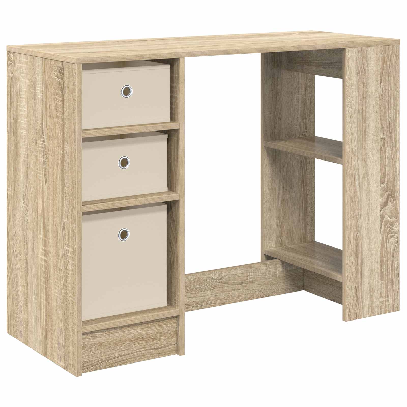 Bureau met lade Sonoma Eiken 100 x 40 x 75 cm Bewerkt hout is nu te koop bij PeponiXL, paradijselijk wonen!
