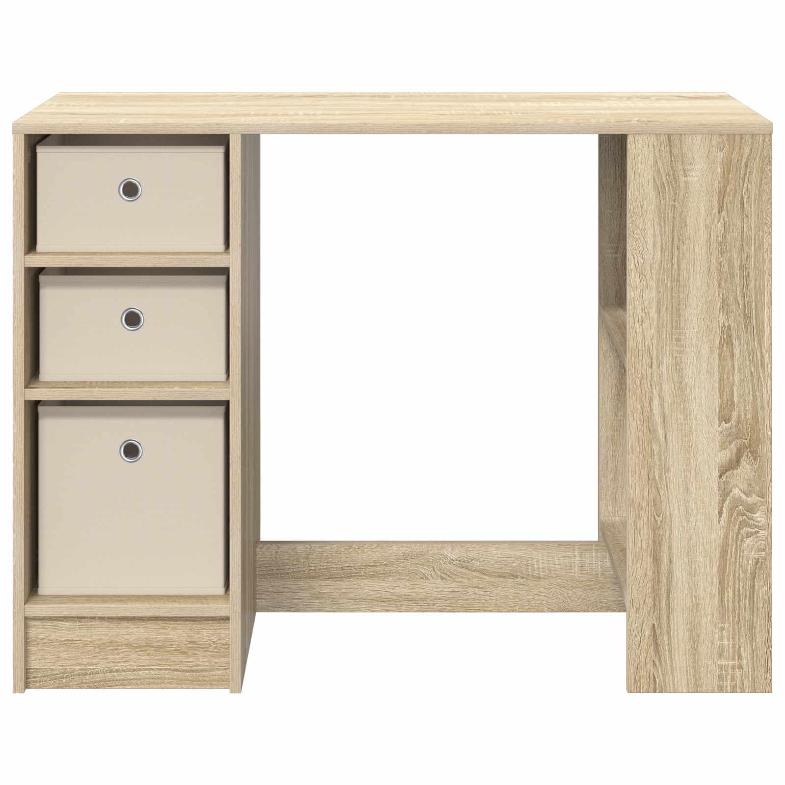 Bureau met lade Sonoma Eiken 100 x 40 x 75 cm Bewerkt hout is nu te koop bij PeponiXL, paradijselijk wonen!
