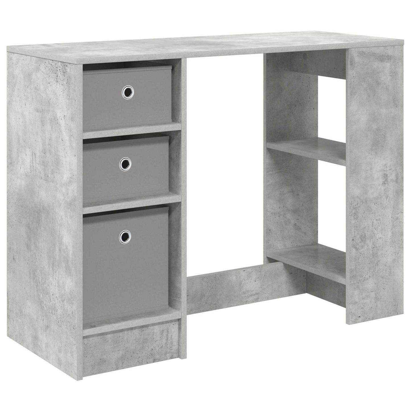 Bureau met lade Beton Grijs 100 x 40 x 75 cm Bewerkt hout is nu te koop bij PeponiXL, paradijselijk wonen!