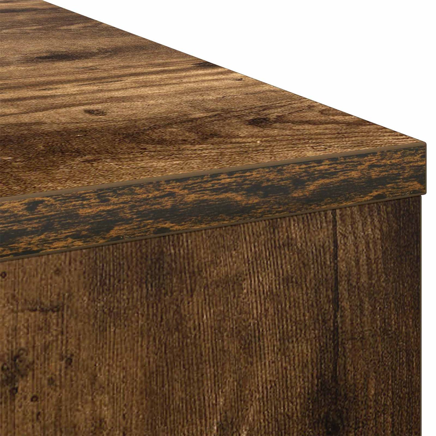 Bureau met lade Gerookt eiken 100 x 40 x 75 cm Bewerkt hout is nu te koop bij PeponiXL, paradijselijk wonen!