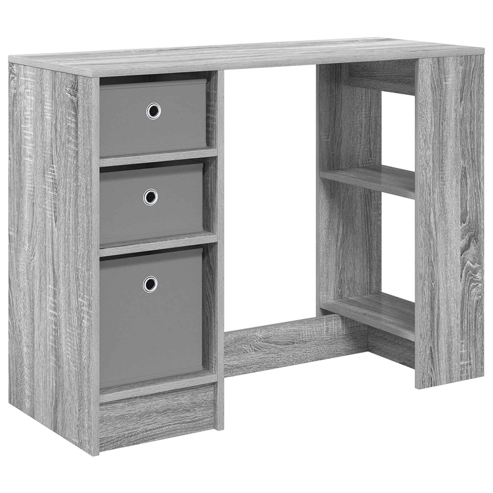 Bureau met lade Grijs Sonoma 100 x 40 x 75 cm Bewerkt hout is nu te koop bij PeponiXL, paradijselijk wonen!
