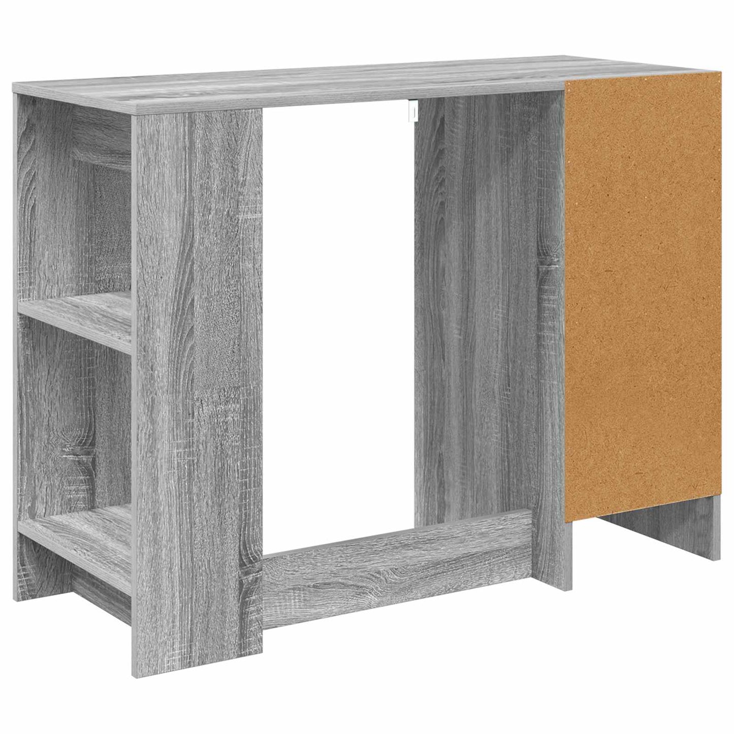 Bureau met lade Grijs Sonoma 100 x 40 x 75 cm Bewerkt hout is nu te koop bij PeponiXL, paradijselijk wonen!