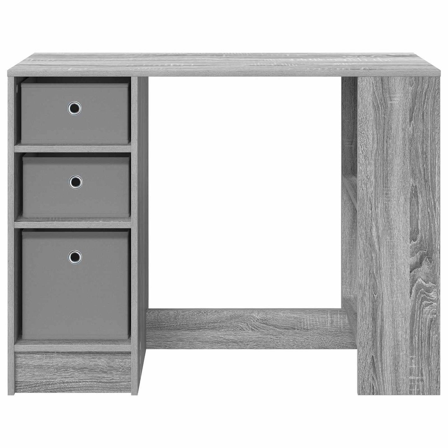 Bureau met lade Grijs Sonoma 100 x 40 x 75 cm Bewerkt hout is nu te koop bij PeponiXL, paradijselijk wonen!