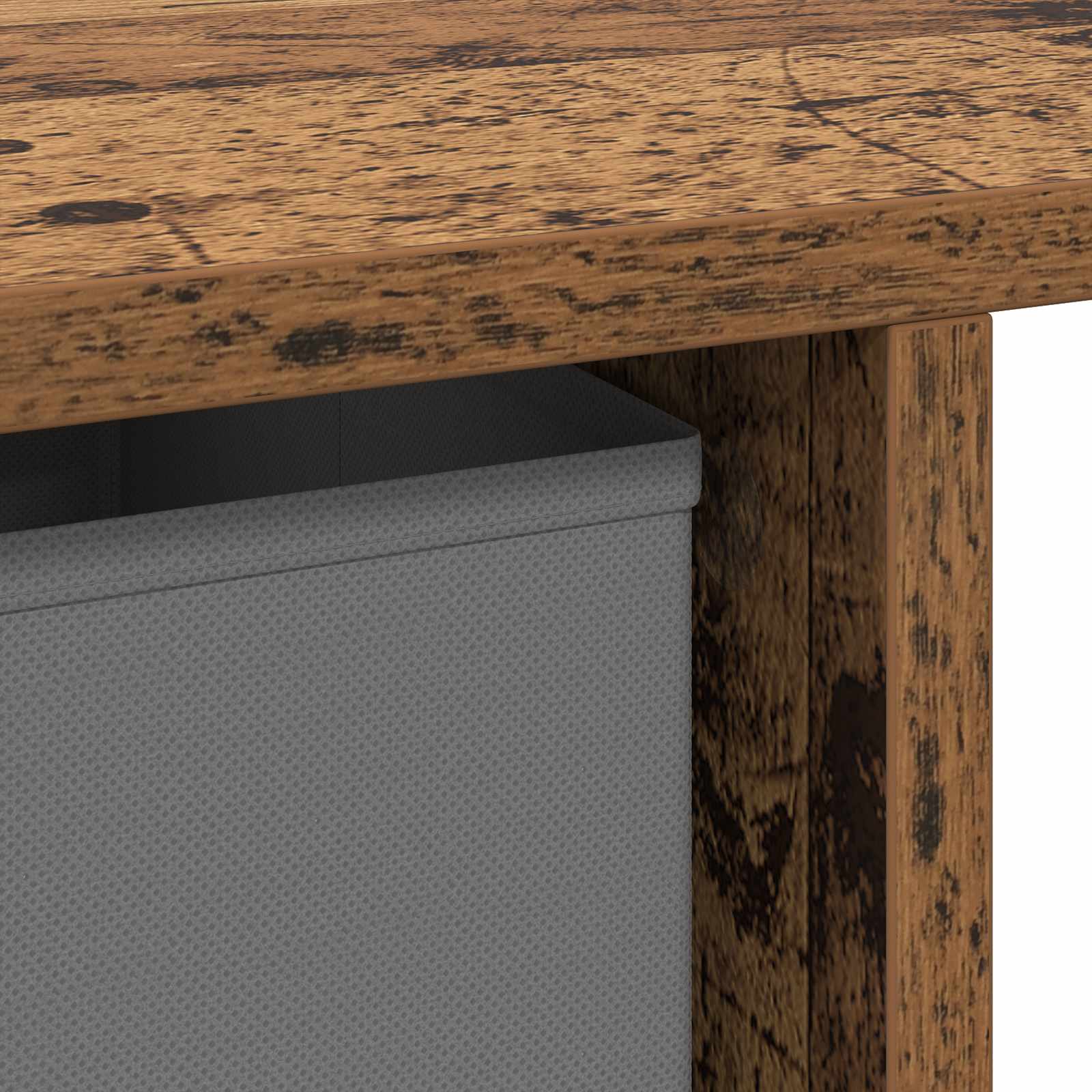 Bureau met lade met plank Oudhout 100 x 40 x 75 cm Bewerkt hout is nu te koop bij PeponiXL, paradijselijk wonen!