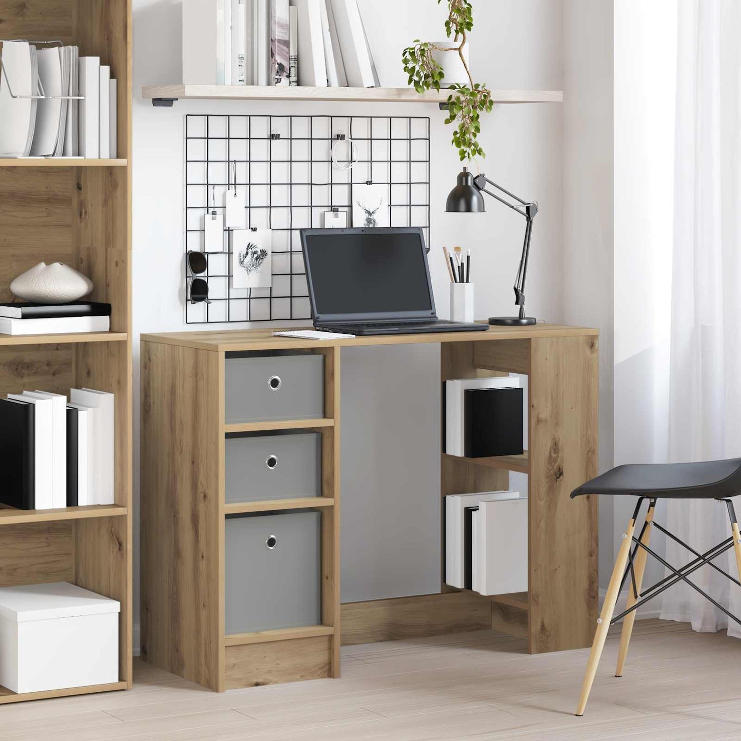 Bureau met lade Artisan Eiken 100 x 40 x 75 cm Bewerkt hout is nu te koop bij PeponiXL, paradijselijk wonen!