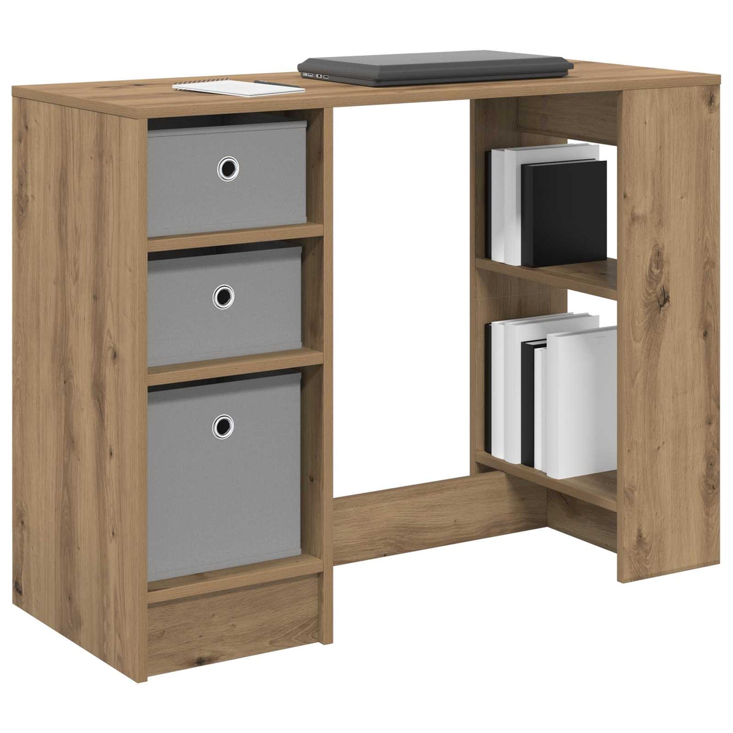 Bureau met lade Artisan Eiken 100 x 40 x 75 cm Bewerkt hout is nu te koop bij PeponiXL, paradijselijk wonen!