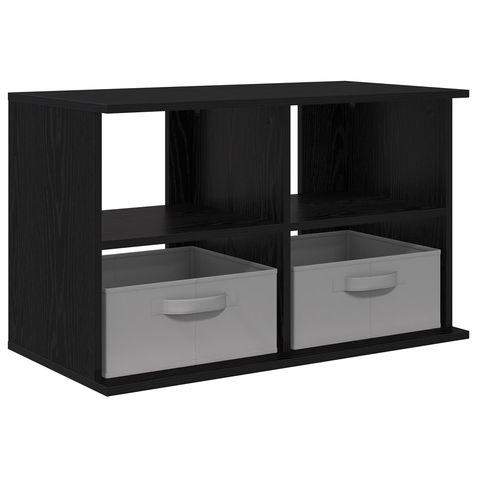 TV-standaard met lade Zwart Eiken 79 x 40 x 48 cm is nu te koop bij PeponiXL, paradijselijk wonen!