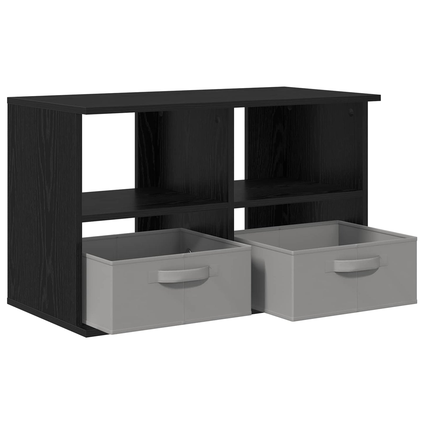 TV-standaard met lade Zwart Eiken 79 x 40 x 48 cm is nu te koop bij PeponiXL, paradijselijk wonen!