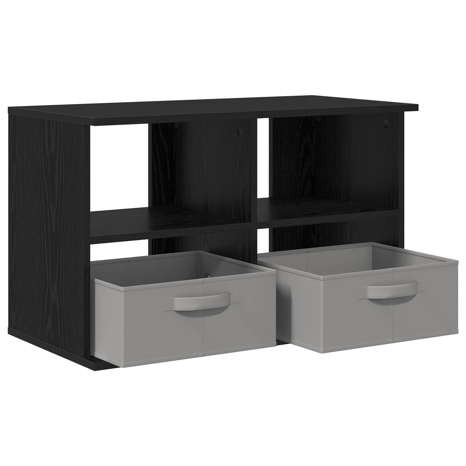 TV-standaard met lade Zwart Eiken 79 x 40 x 48 cm is nu te koop bij PeponiXL, paradijselijk wonen!