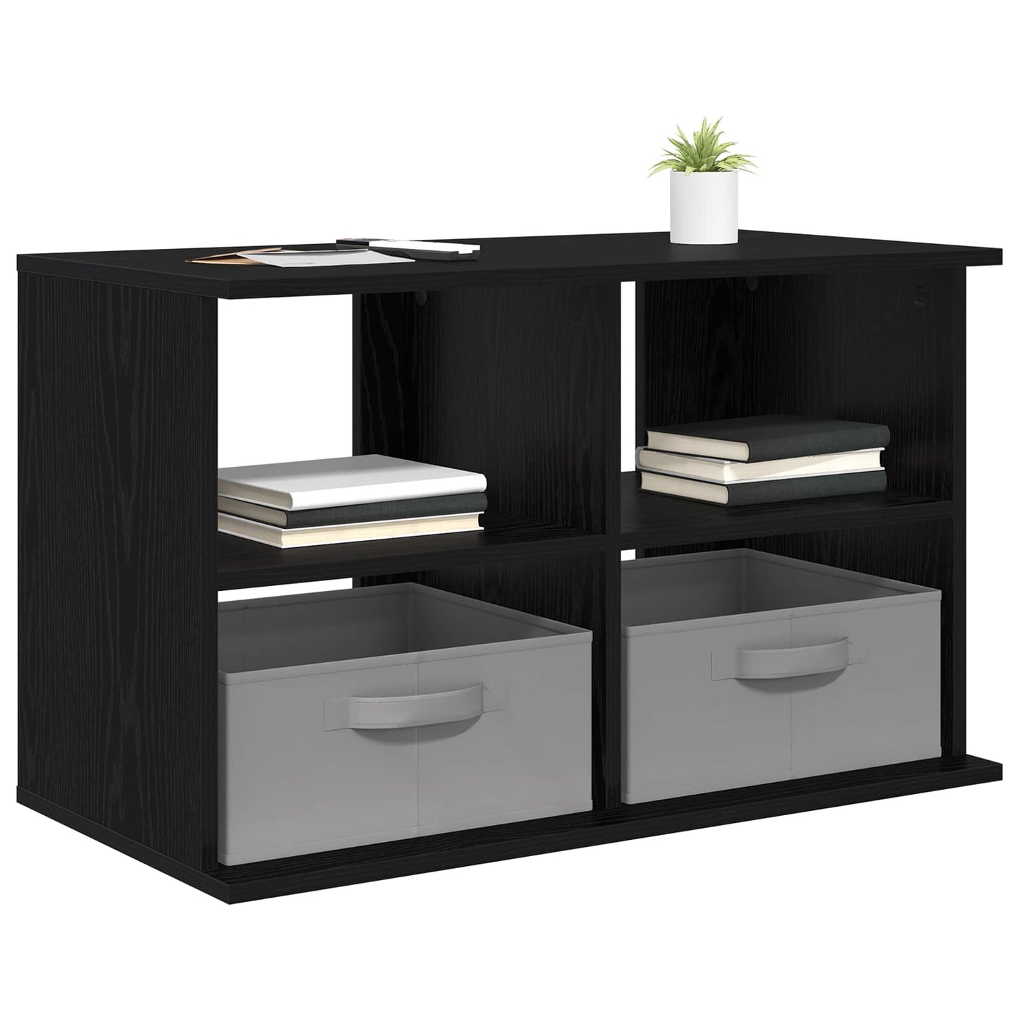 TV-standaard met lade Zwart Eiken 79 x 40 x 48 cm is nu te koop bij PeponiXL, paradijselijk wonen!