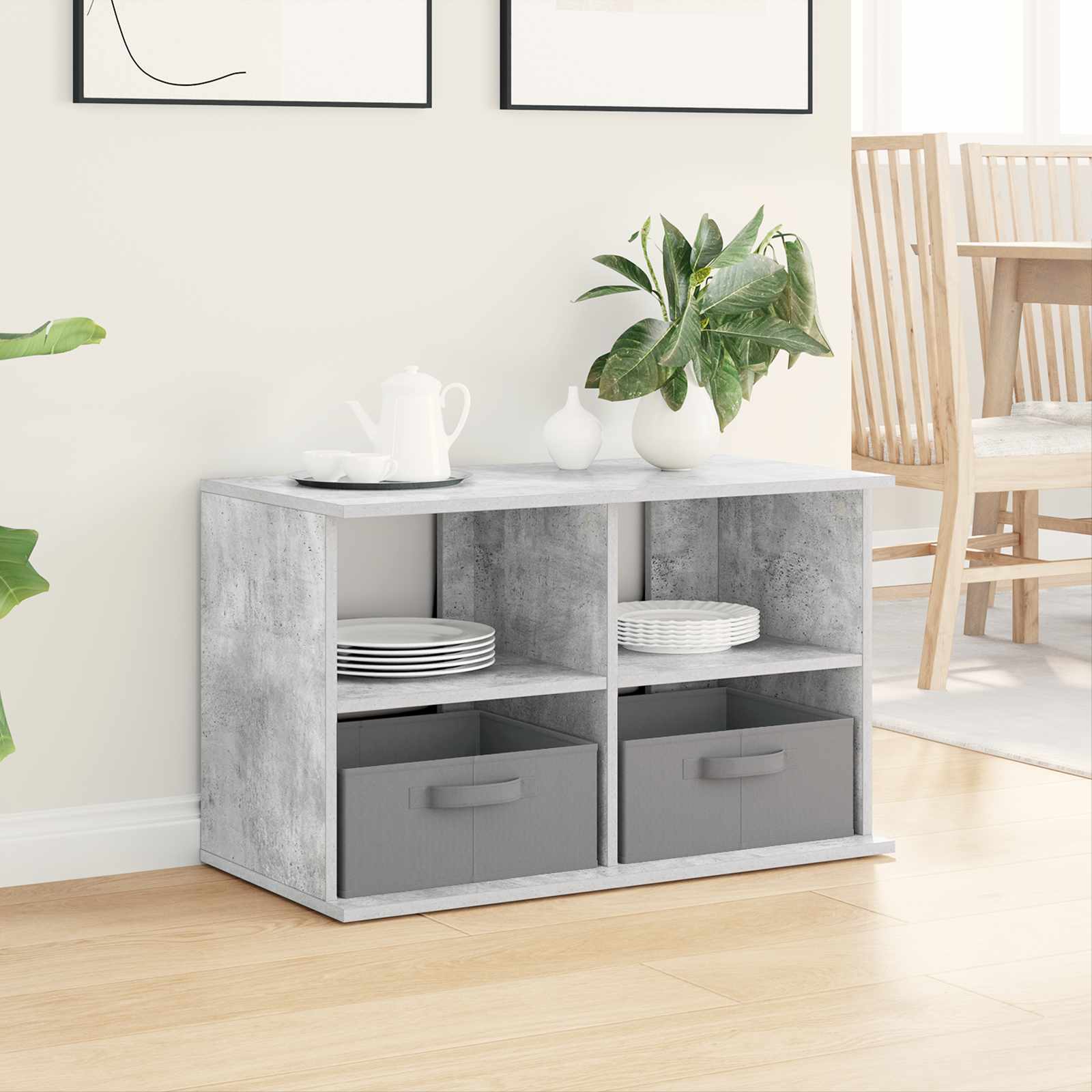 TV-standaard met lade Beton Grijs 79 x 40 x 48 cm is nu te koop bij PeponiXL, paradijselijk wonen!