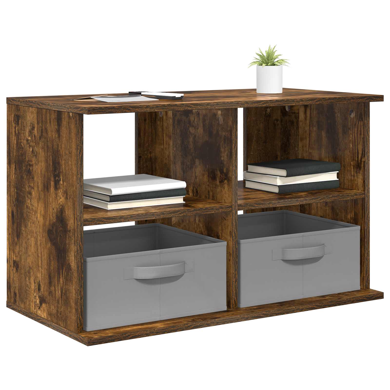 TV-standaard met lade Gerookt eiken 79 x 40 x 48 cm is nu te koop bij PeponiXL, paradijselijk wonen!