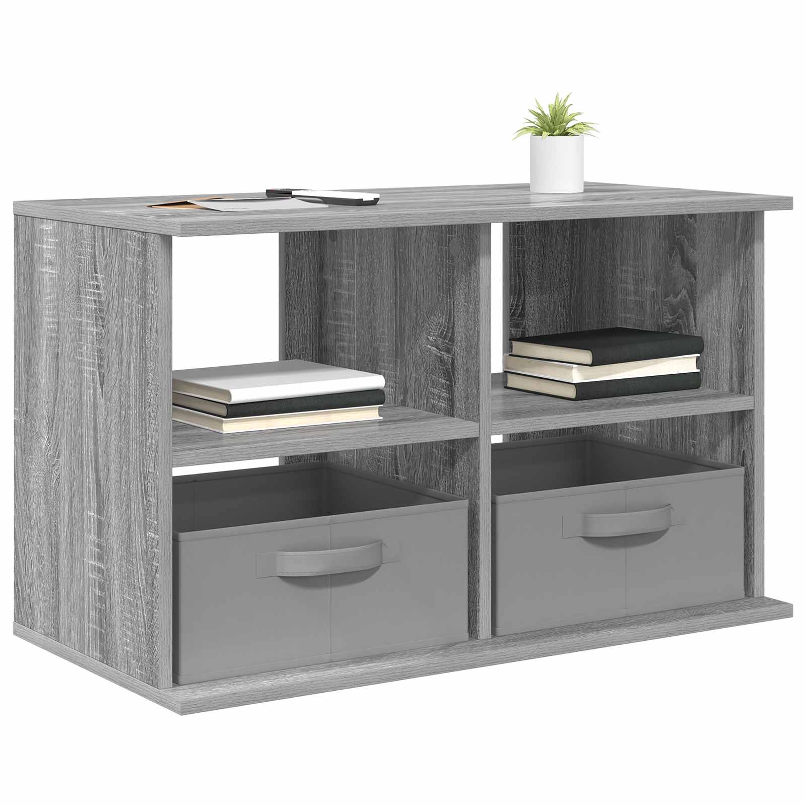 TV-standaard met lade Grijs Sonoma 79 x 40 x 48 cm is nu te koop bij PeponiXL, paradijselijk wonen!
