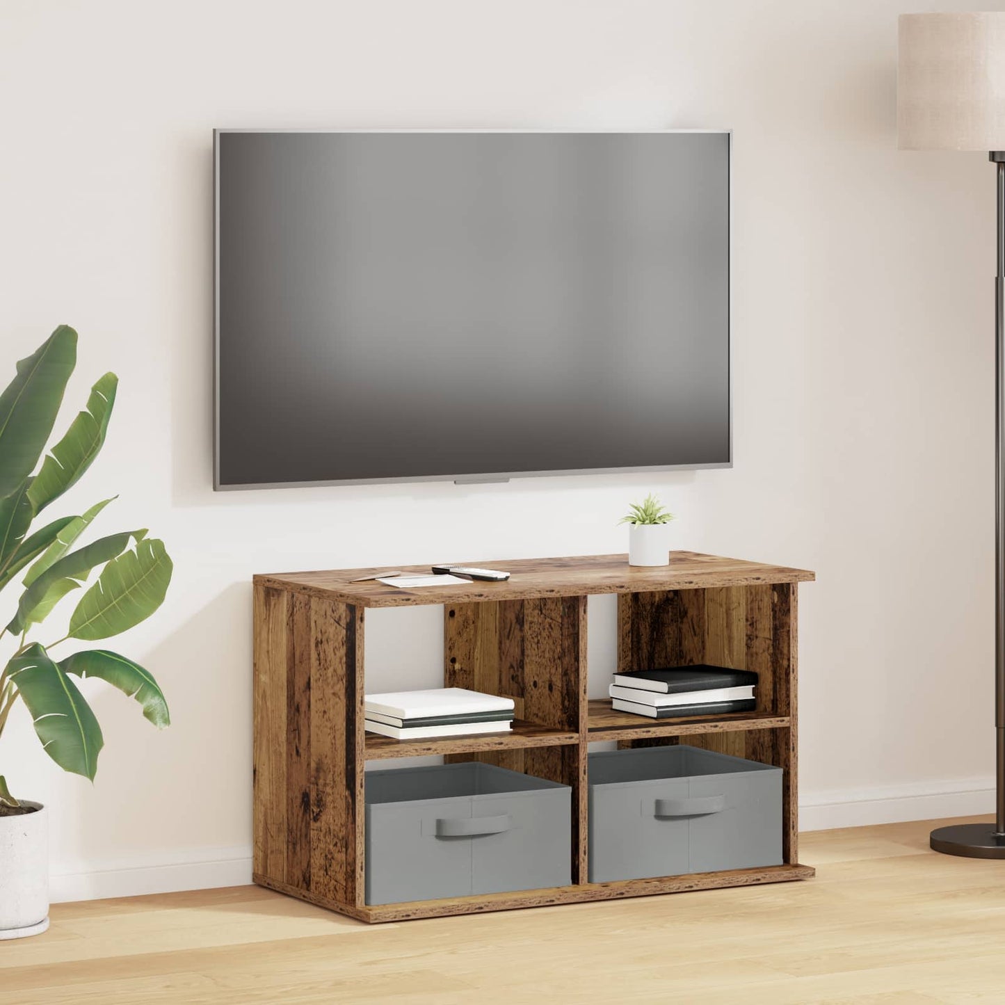 TV-standaard met lade Oudhout 79 x 40 x 48 cm is nu te koop bij PeponiXL, paradijselijk wonen!