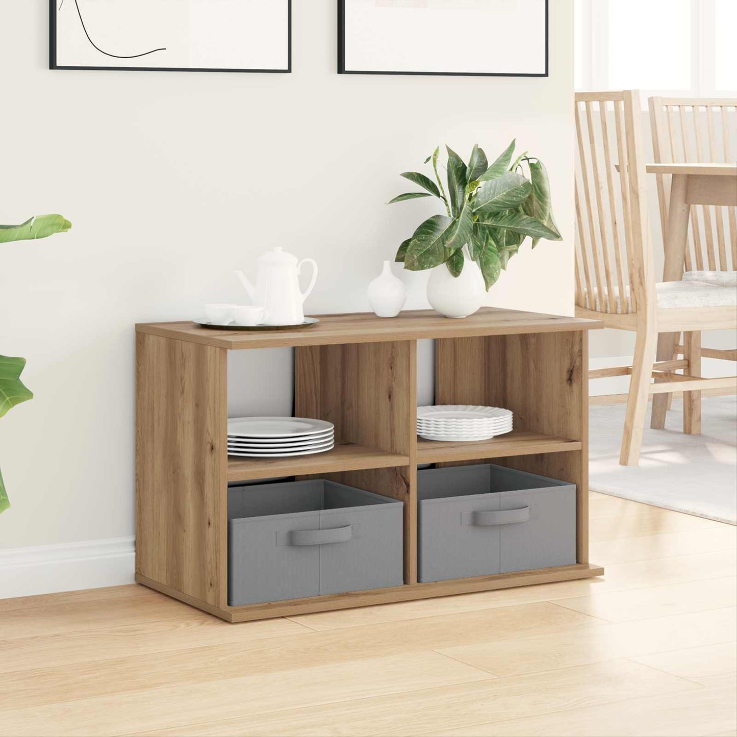 TV-standaard met lade Artisan Eiken 79 x 40 x 48 cm is nu te koop bij PeponiXL, paradijselijk wonen!