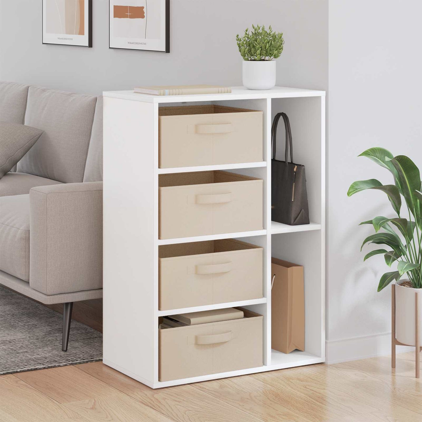 Dressoir met lade Wit 60 x 33,5 x 84 cm is nu te koop bij PeponiXL, paradijselijk wonen!