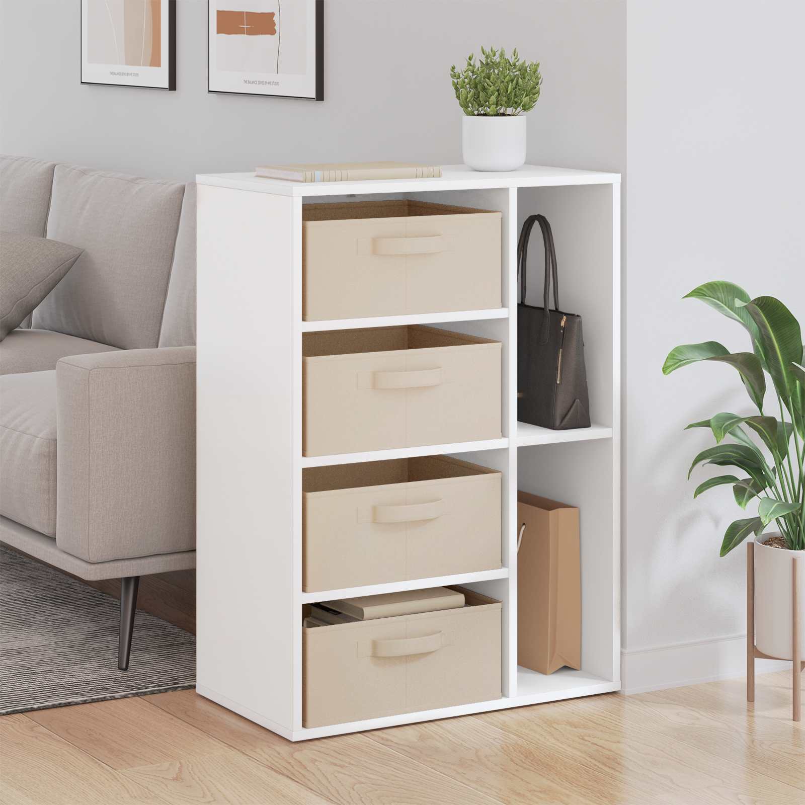 Dressoir met lade Wit 60 x 33,5 x 84 cm is nu te koop bij PeponiXL, paradijselijk wonen!
