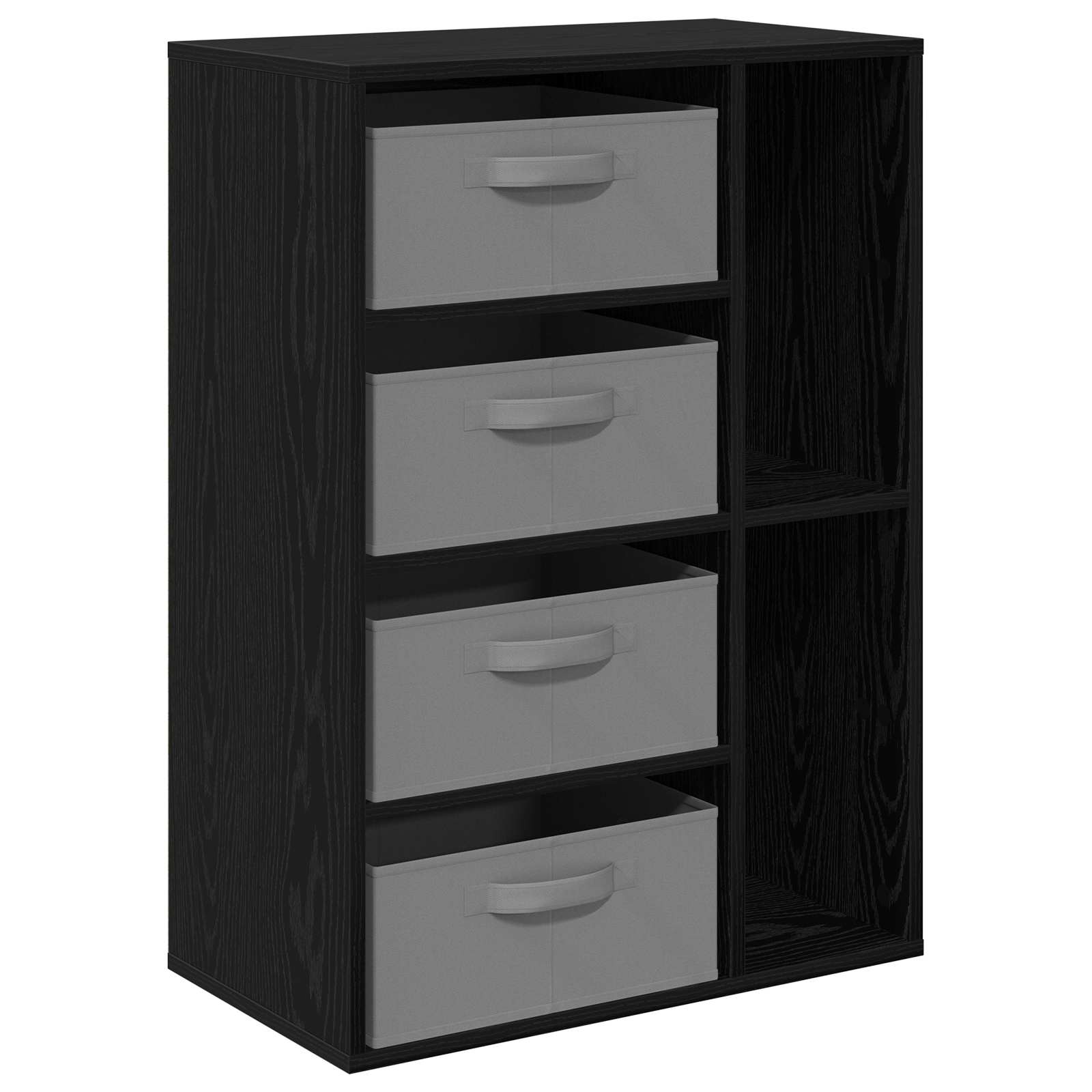 Dressoir met lade Zwart Eiken 60 x 33,5 x 84 cm is nu te koop bij PeponiXL, paradijselijk wonen!