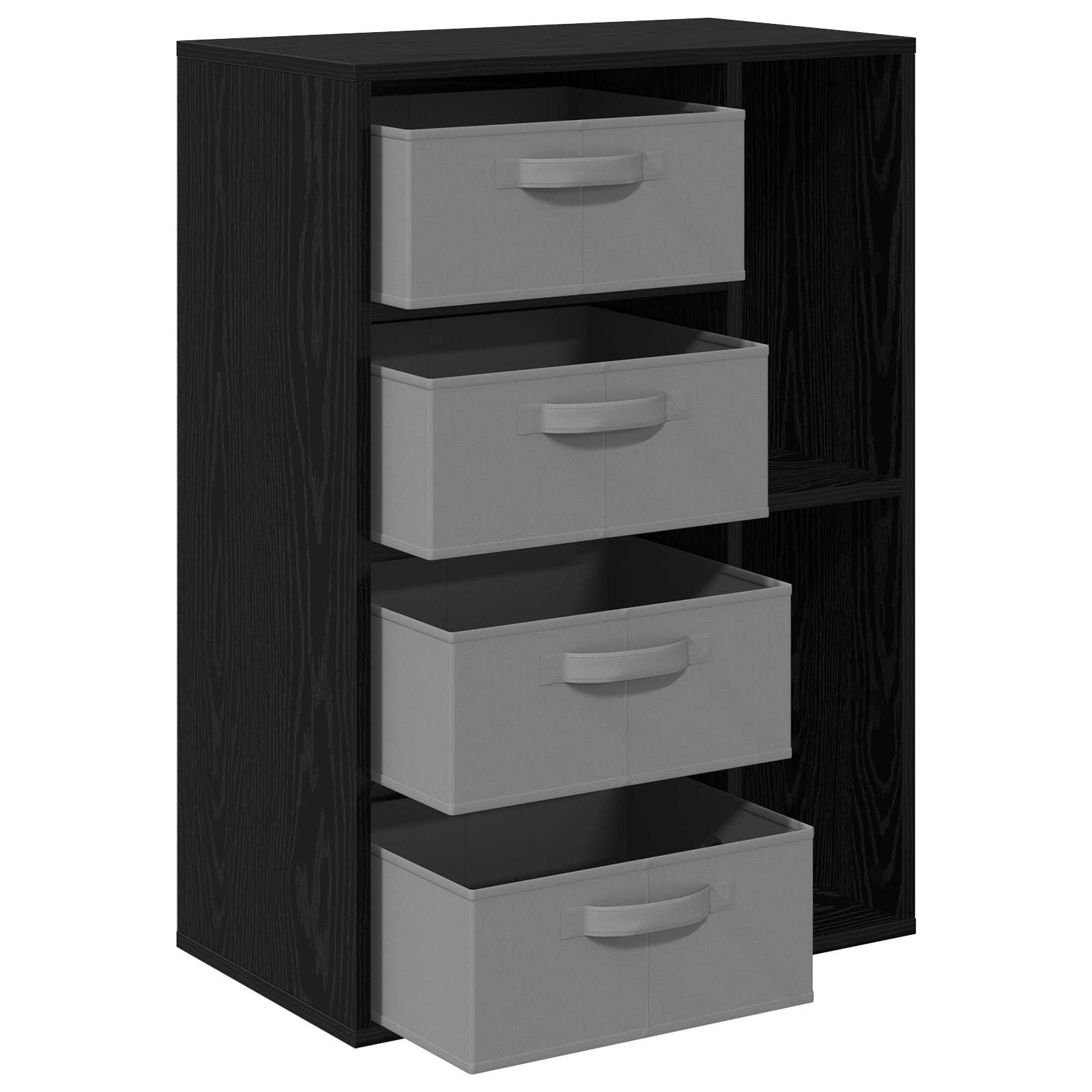 Dressoir met lade Zwart Eiken 60 x 33,5 x 84 cm is nu te koop bij PeponiXL, paradijselijk wonen!