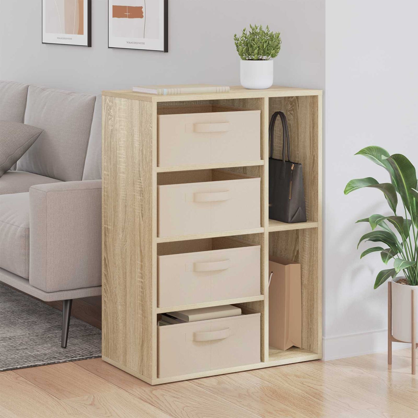 Dressoir met lade Sonoma Eiken 60 x 33,5 x 84 cm is nu te koop bij PeponiXL, paradijselijk wonen!