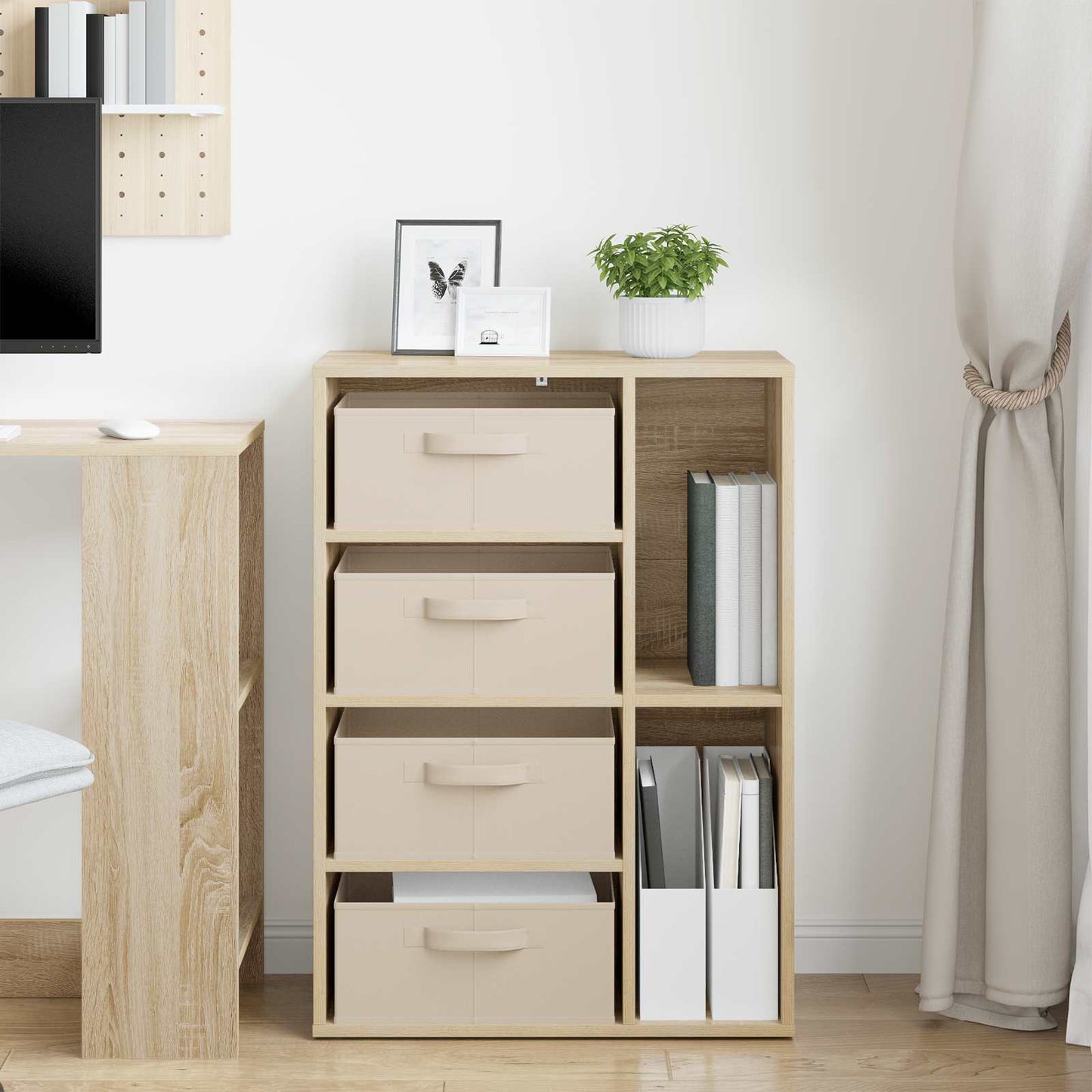 Dressoir met lade Sonoma Eiken 60 x 33,5 x 84 cm is nu te koop bij PeponiXL, paradijselijk wonen!
