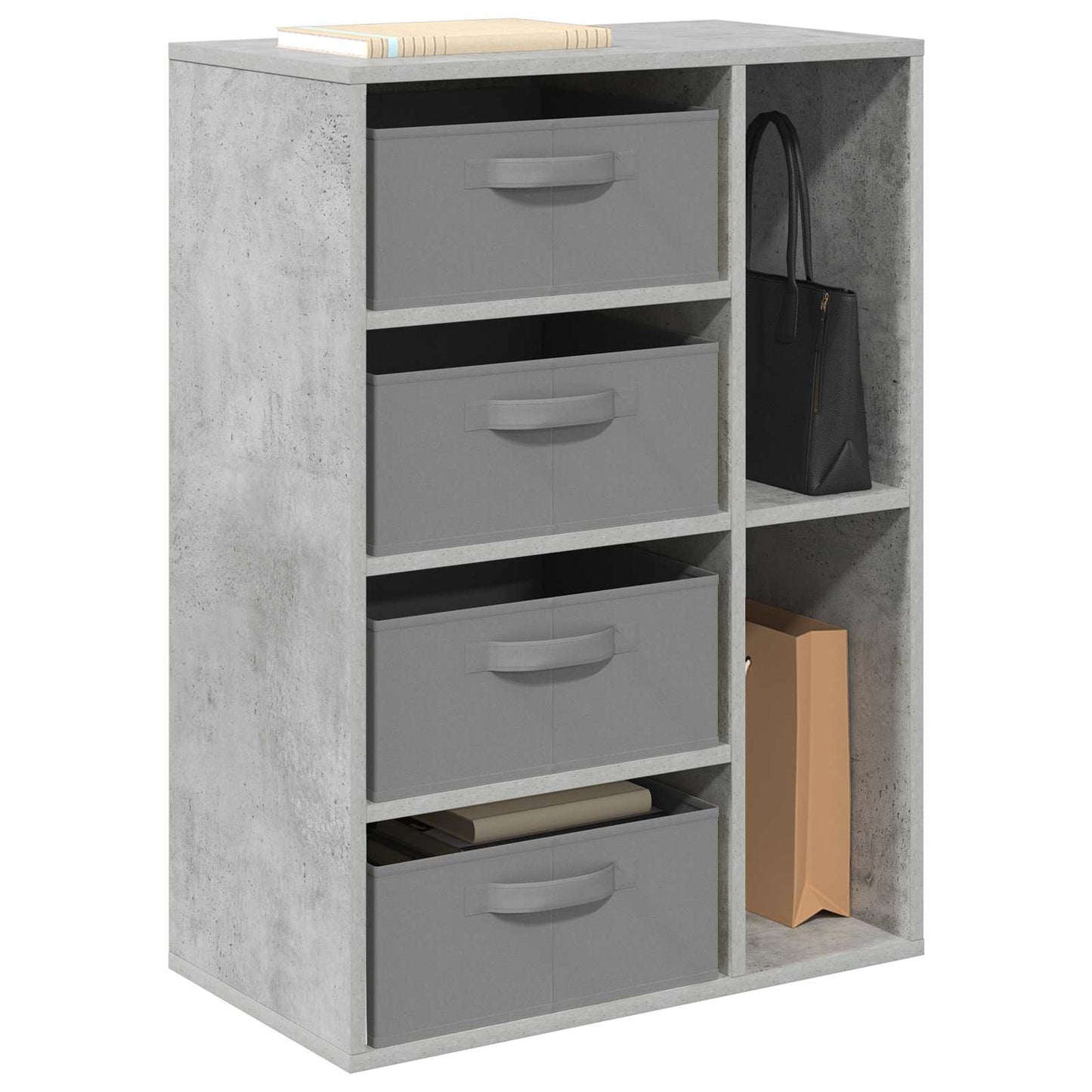 Dressoir met lade Beton Grijs 60 x 33,5 x 84 cm is nu te koop bij PeponiXL, paradijselijk wonen!
