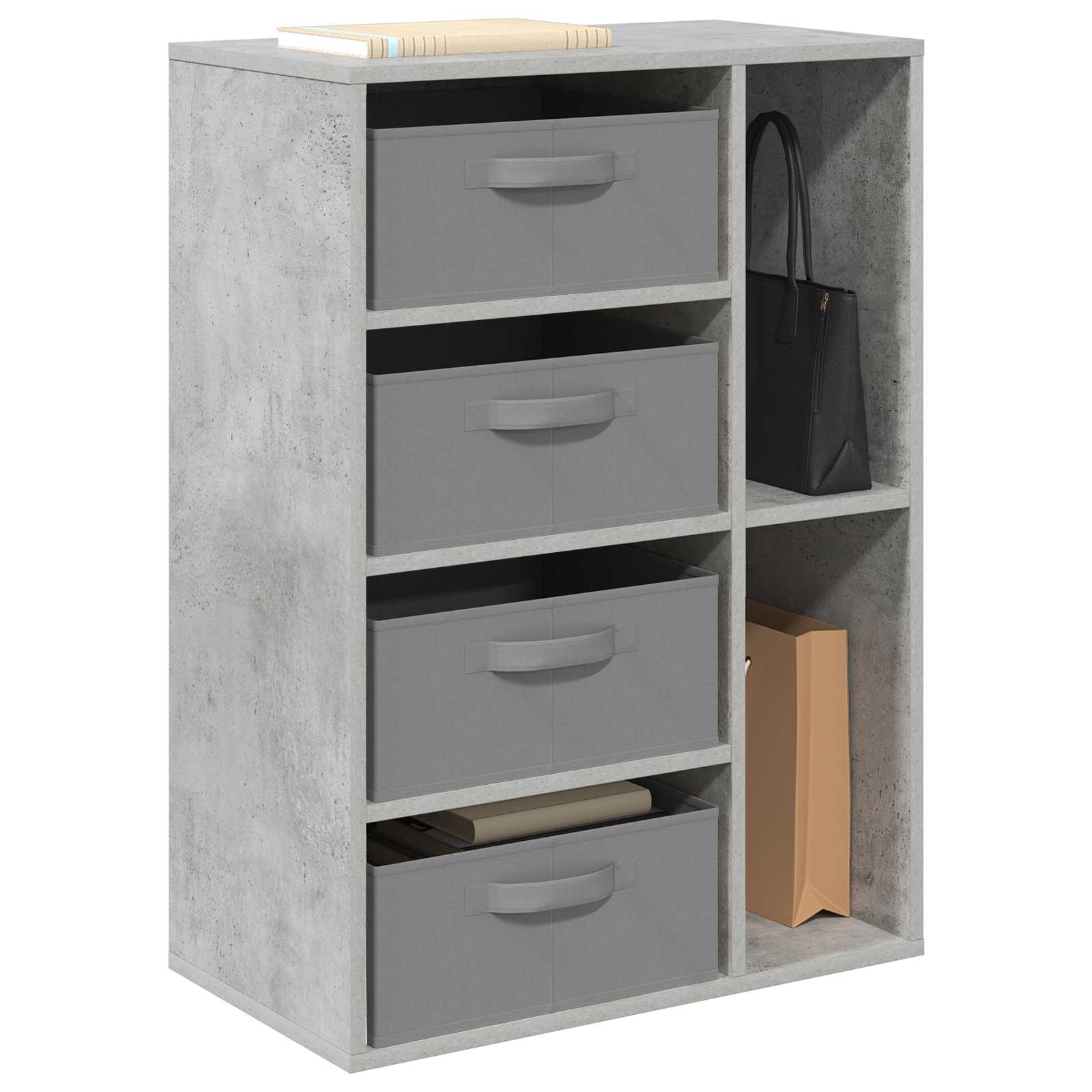 Dressoir met lade Beton Grijs 60 x 33,5 x 84 cm is nu te koop bij PeponiXL, paradijselijk wonen!