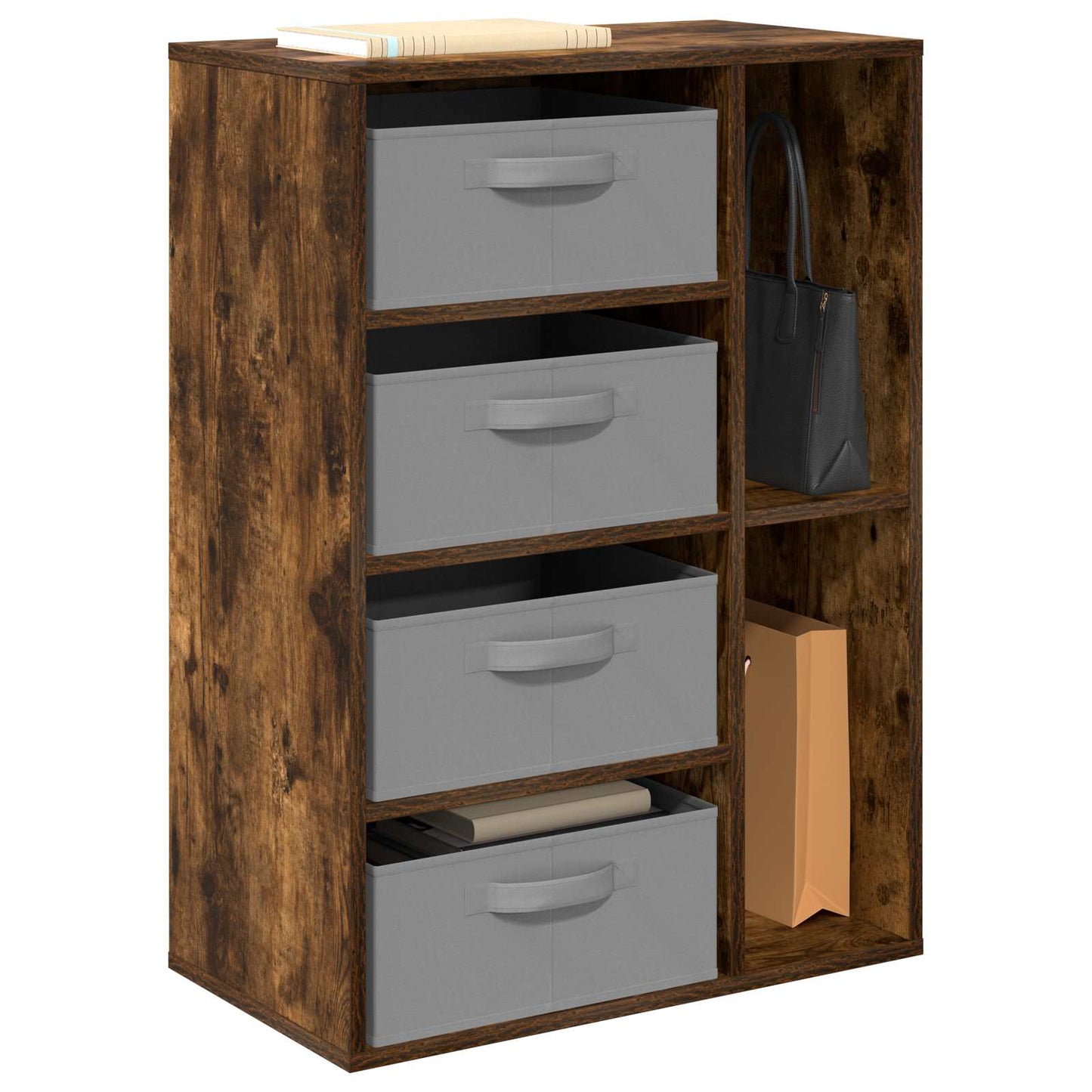 Dressoir met lade Gerookt eiken 60 x 33,5 x 84 cm is nu te koop bij PeponiXL, paradijselijk wonen!