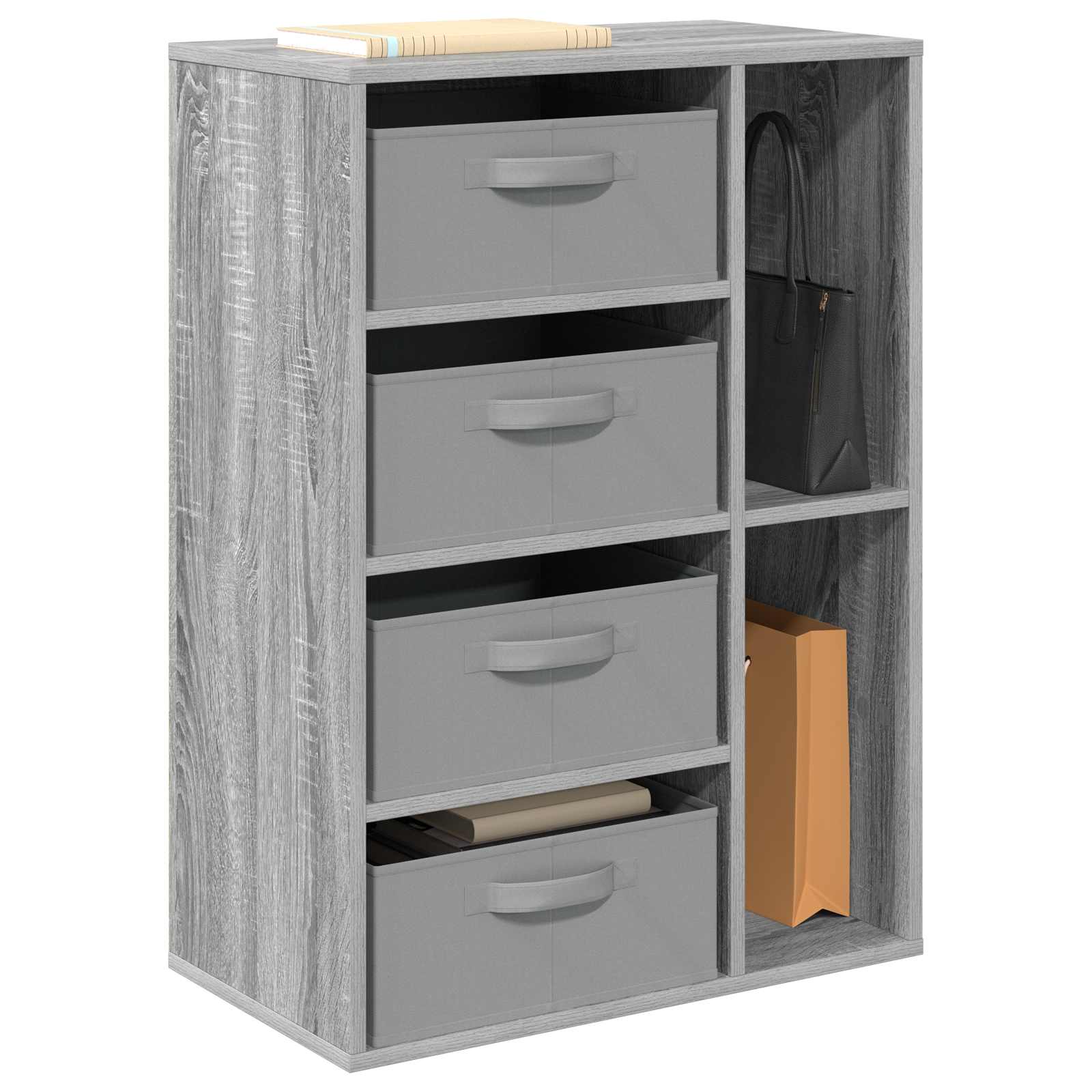 Dressoir met lade Grijs Sonoma 60 x 33,5 x 84 cm is nu te koop bij PeponiXL, paradijselijk wonen!