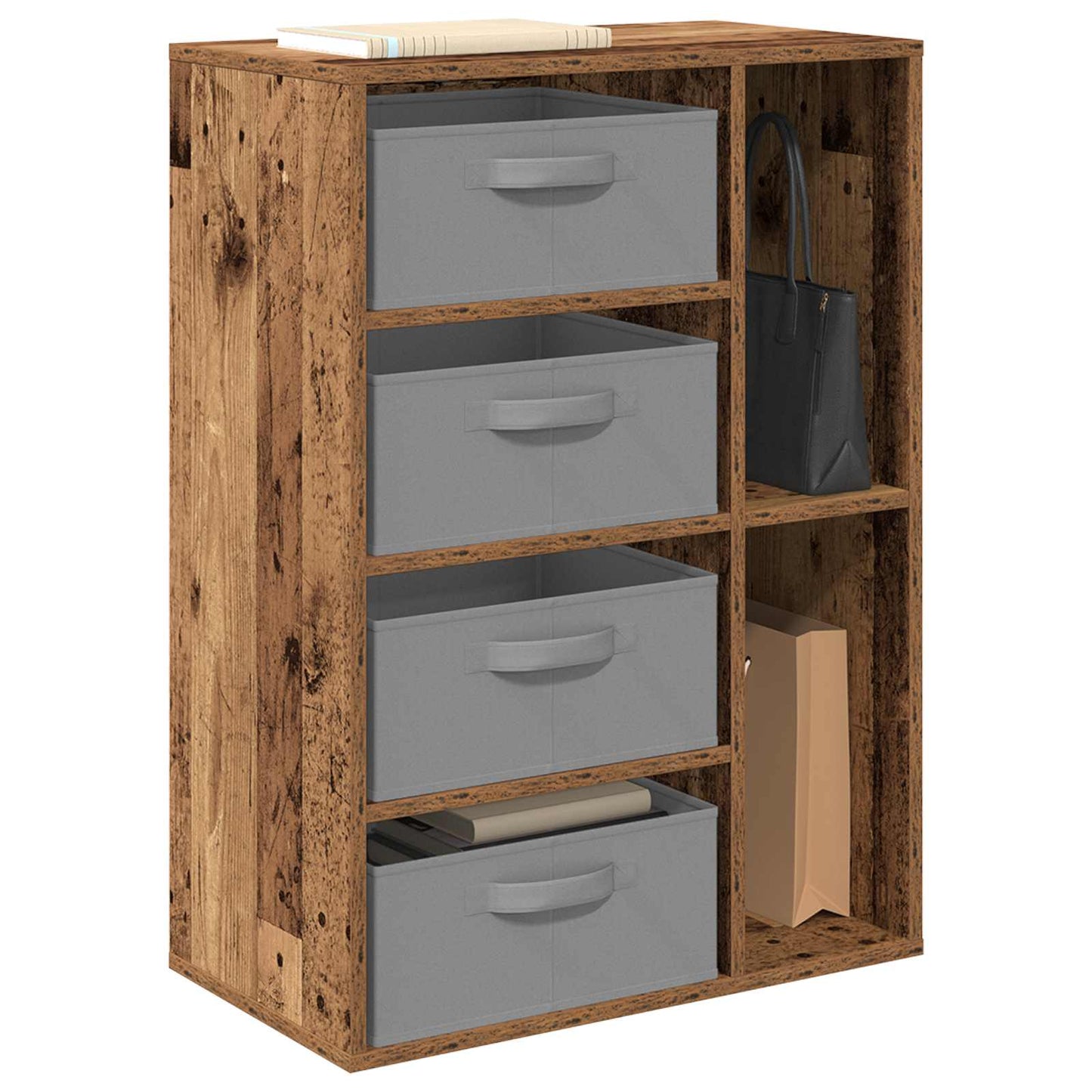 Dressoir met lade Oudhout 60 x 33,5 x 84 cm is nu te koop bij PeponiXL, paradijselijk wonen!