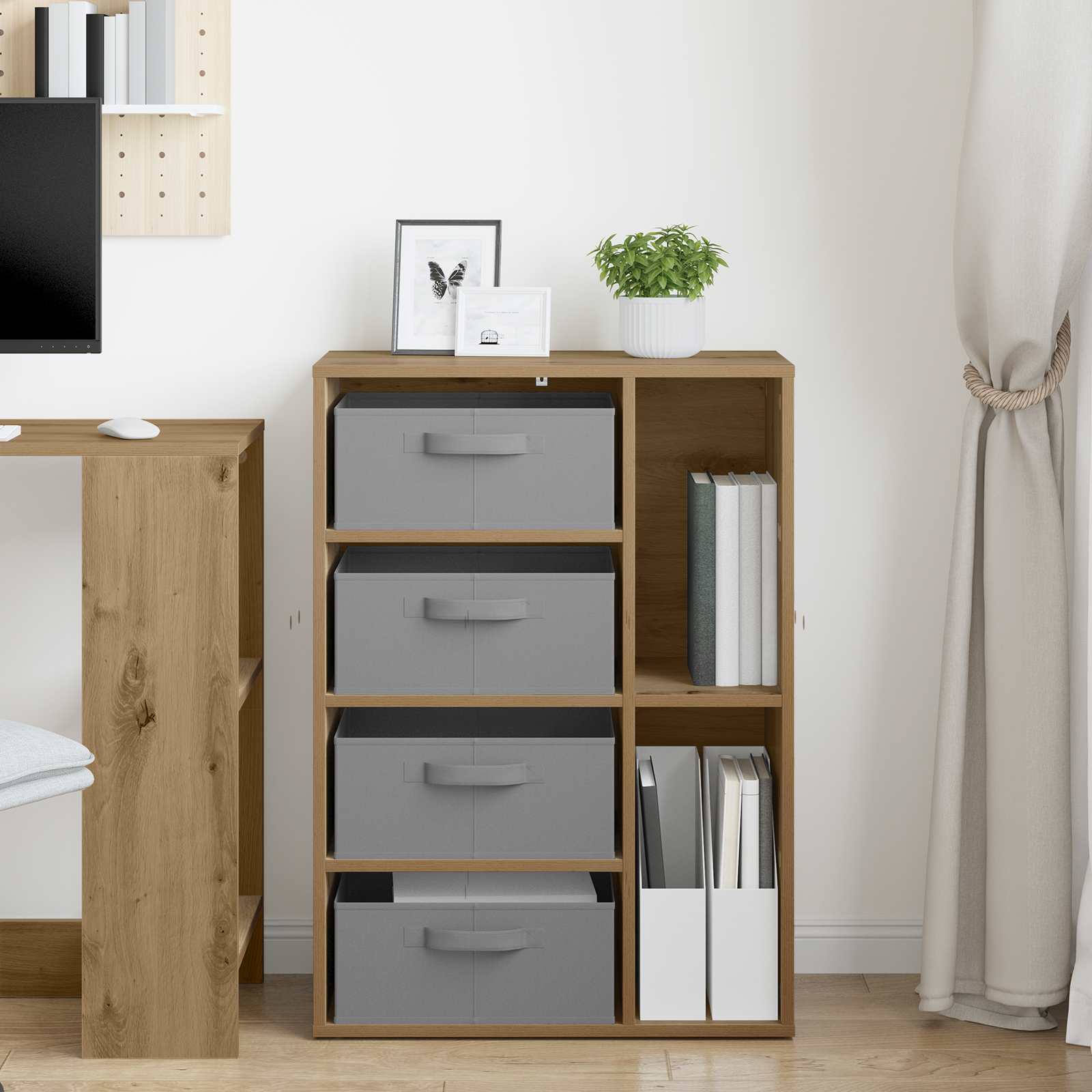 Dressoir met lade Artisan Eiken 60 x 33,5 x 84 cm is nu te koop bij PeponiXL, paradijselijk wonen!