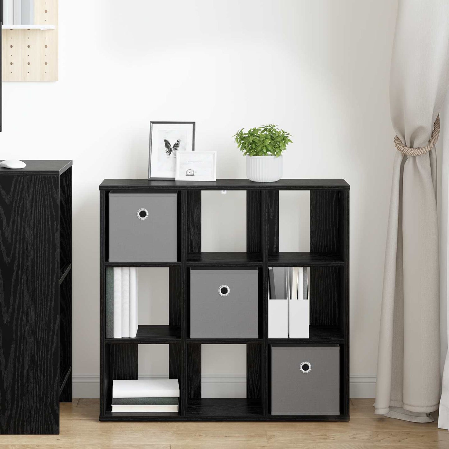 Dressoir met lade Zwart Eiken 73,5 x 24 x 69,5 cm is nu te koop bij PeponiXL, paradijselijk wonen!