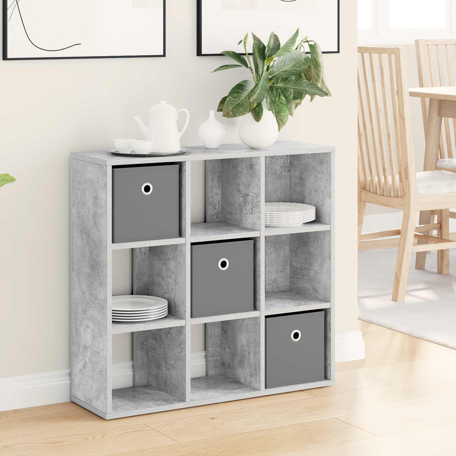 Dressoir met lade Beton Grijs 73,5 x 24 x 69,5 cm is nu te koop bij PeponiXL, paradijselijk wonen!