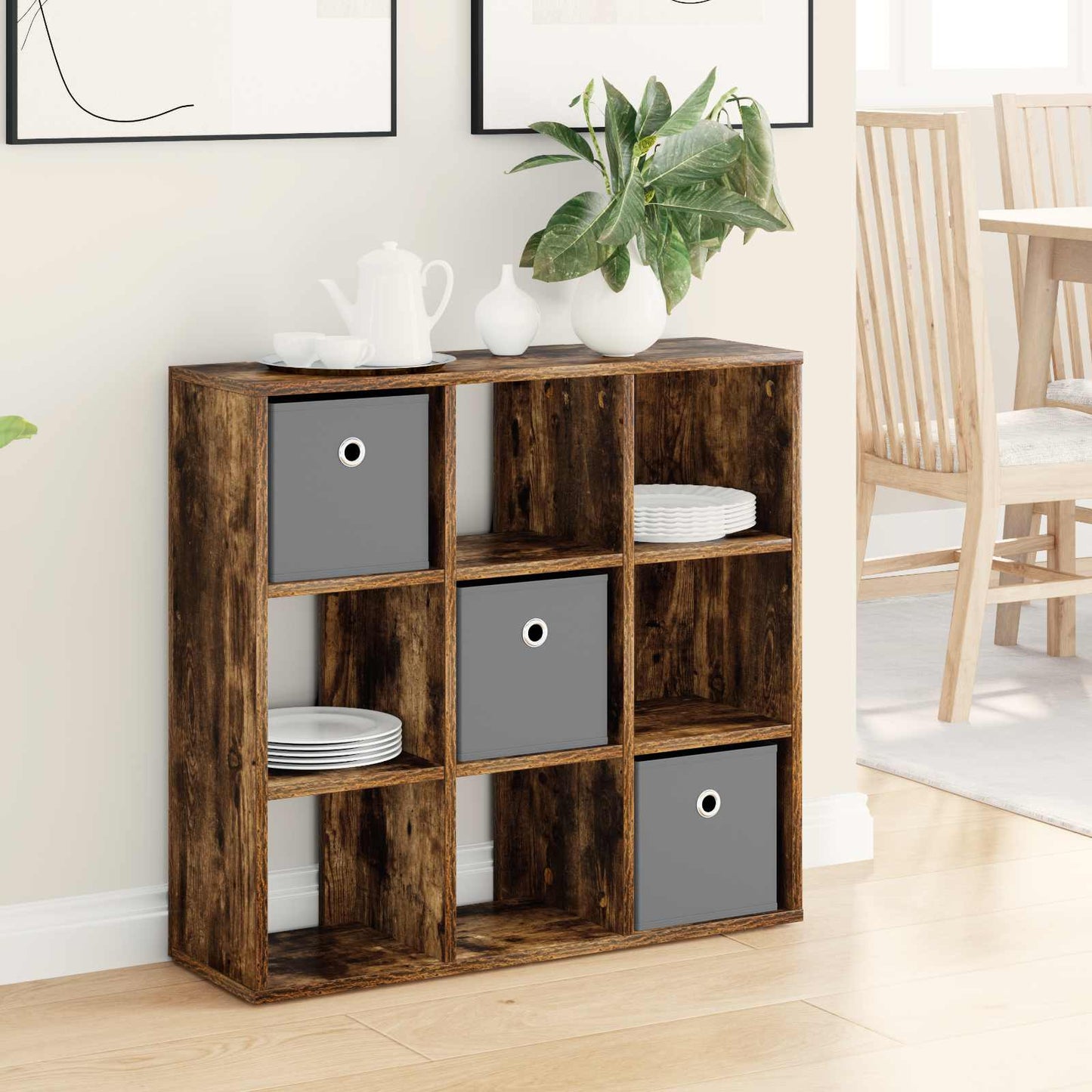 Dressoir met lade Gerookt eiken 73,5 x 24 x 69,5 cm is nu te koop bij PeponiXL, paradijselijk wonen!