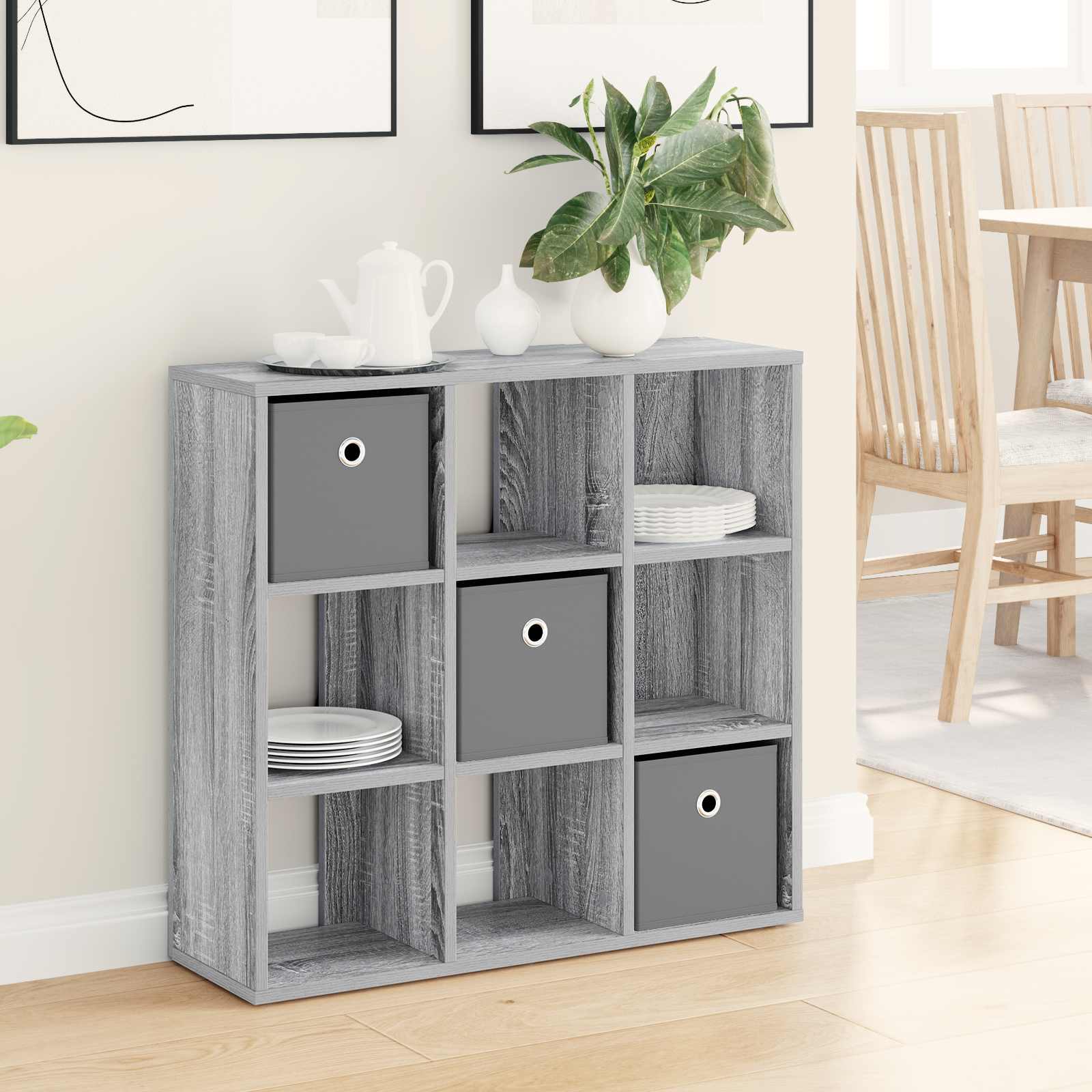 Dressoir met lade Grijs Sonoma 73,5 x 24 x 69,5 cm is nu te koop bij PeponiXL, paradijselijk wonen!