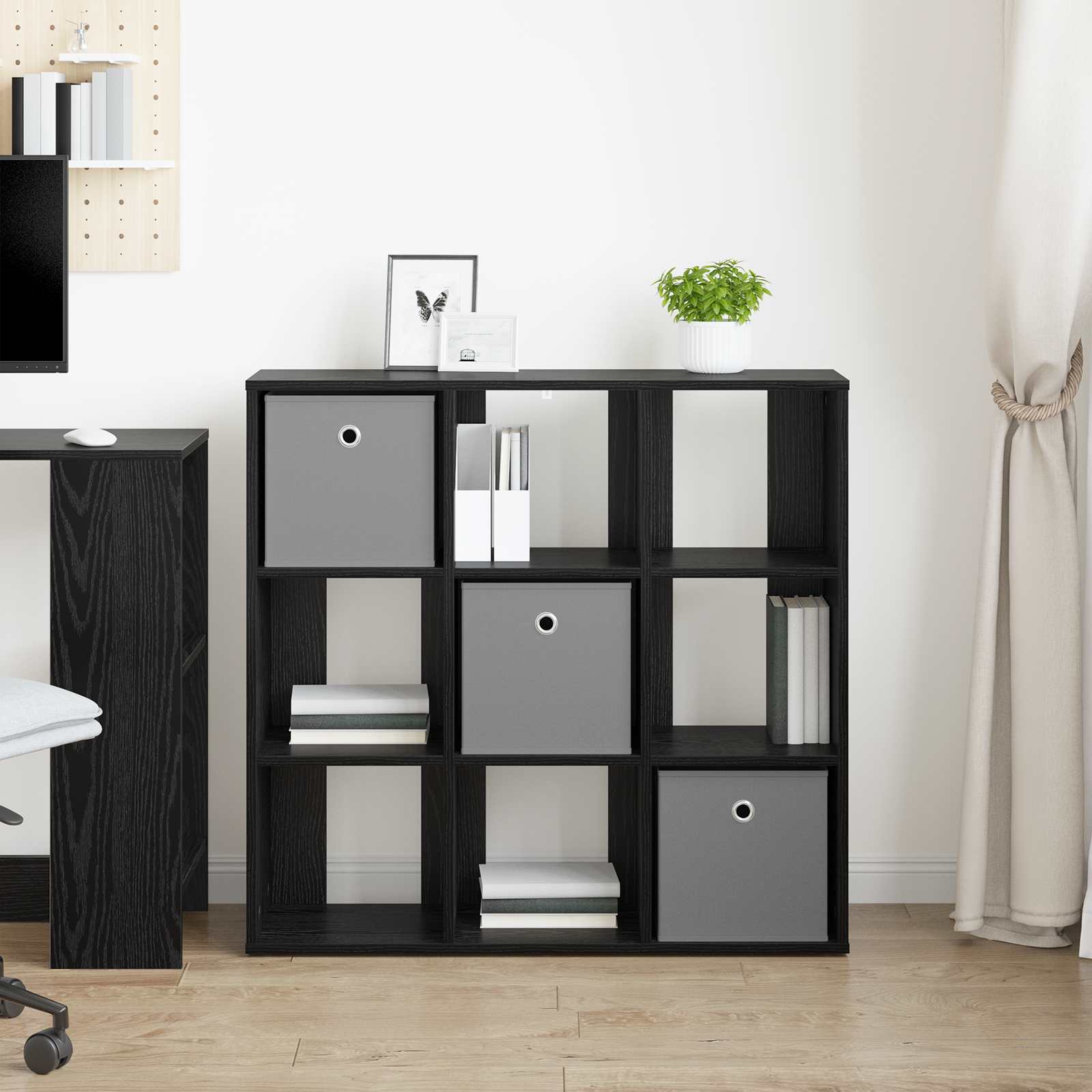 Dressoir met lade Zwart Eiken 88,5 x 29 x 84,5 cm is nu te koop bij PeponiXL, paradijselijk wonen!