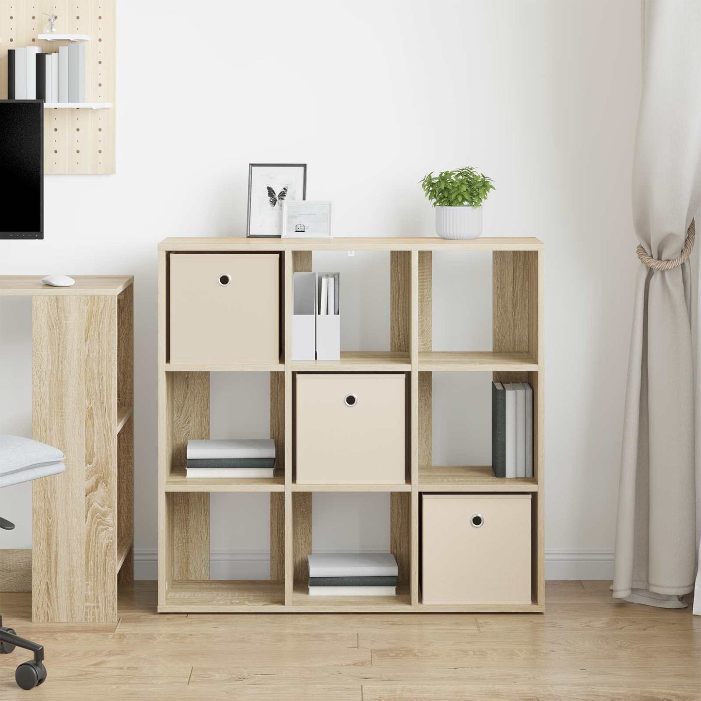 Dressoir met lade Sonoma Eiken 88,5 x 29 x 84,5 cm is nu te koop bij PeponiXL, paradijselijk wonen!