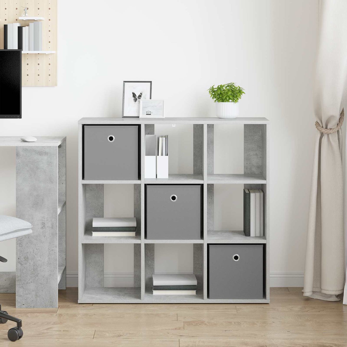 Dressoir met lade Beton Grijs 88,5 x 29 x 84,5 cm is nu te koop bij PeponiXL, paradijselijk wonen!