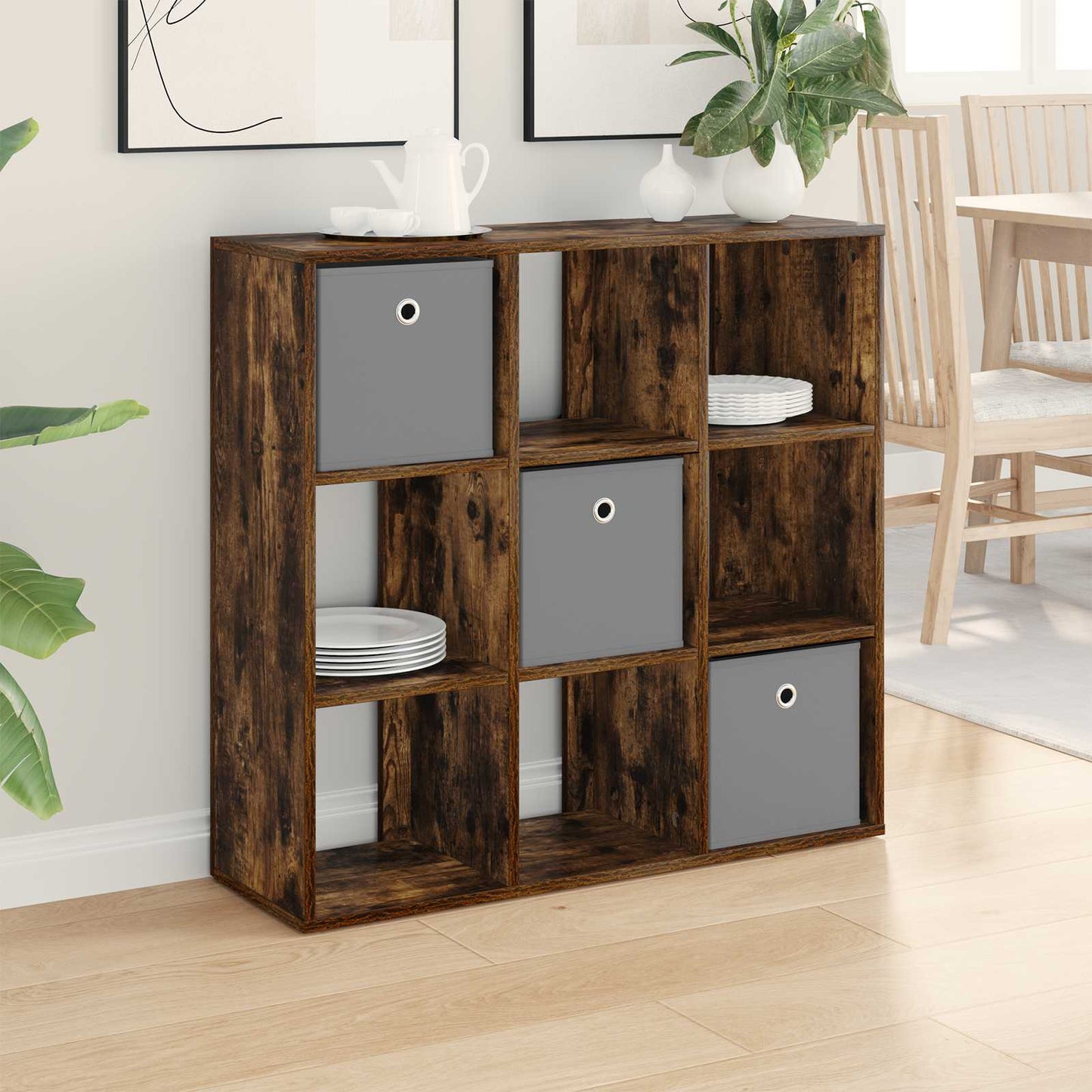 Dressoir met lade Gerookt eiken 88,5 x 29 x 84,5 cm is nu te koop bij PeponiXL, paradijselijk wonen!